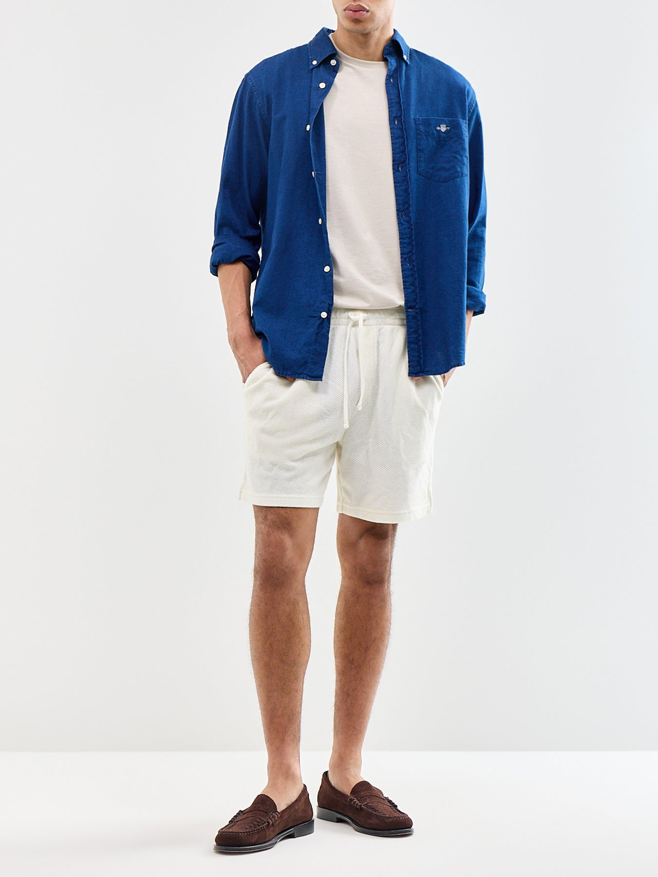 Knit Sweat Shorts Cream
