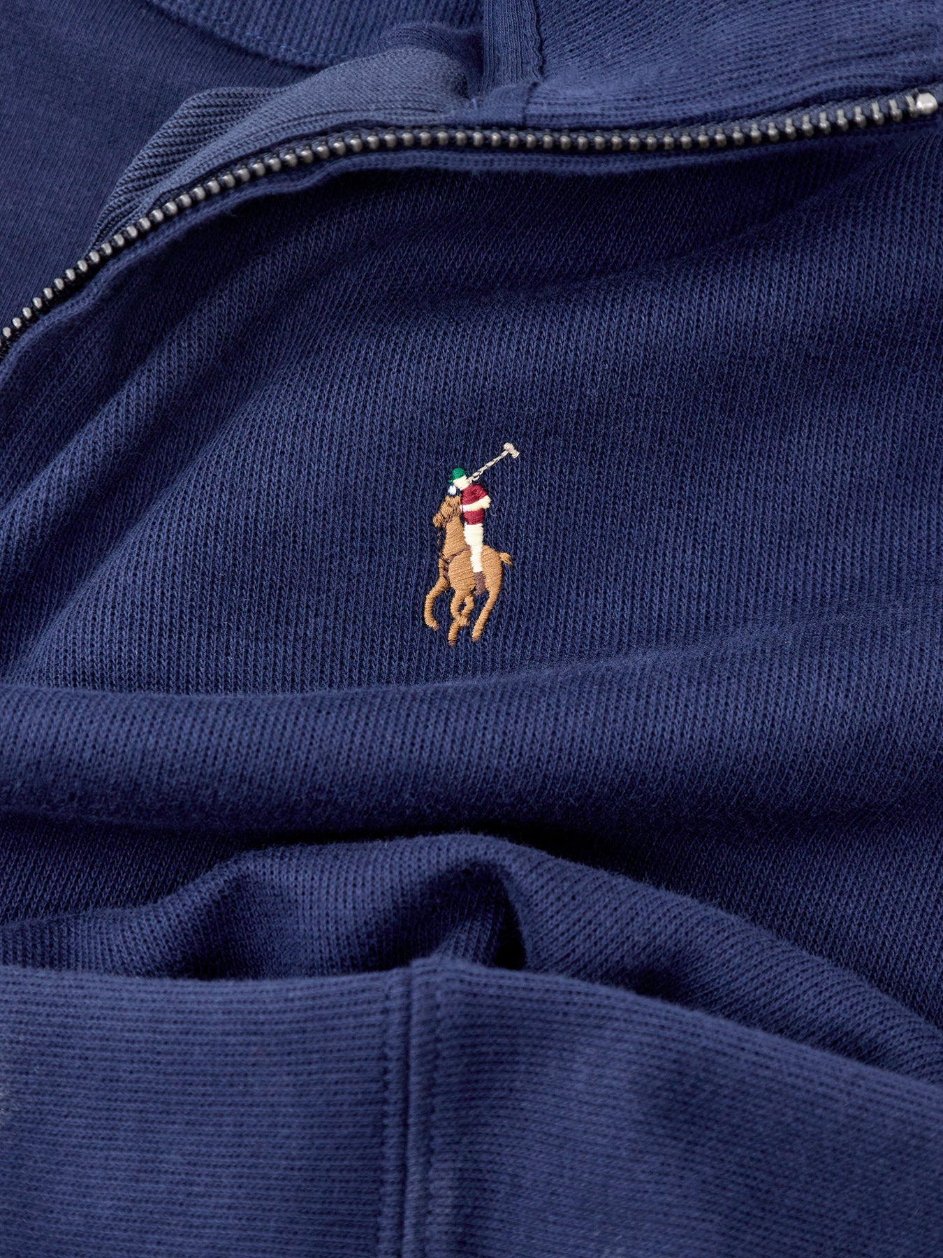 Ribbed Cotton 1/4 Zip Sweat