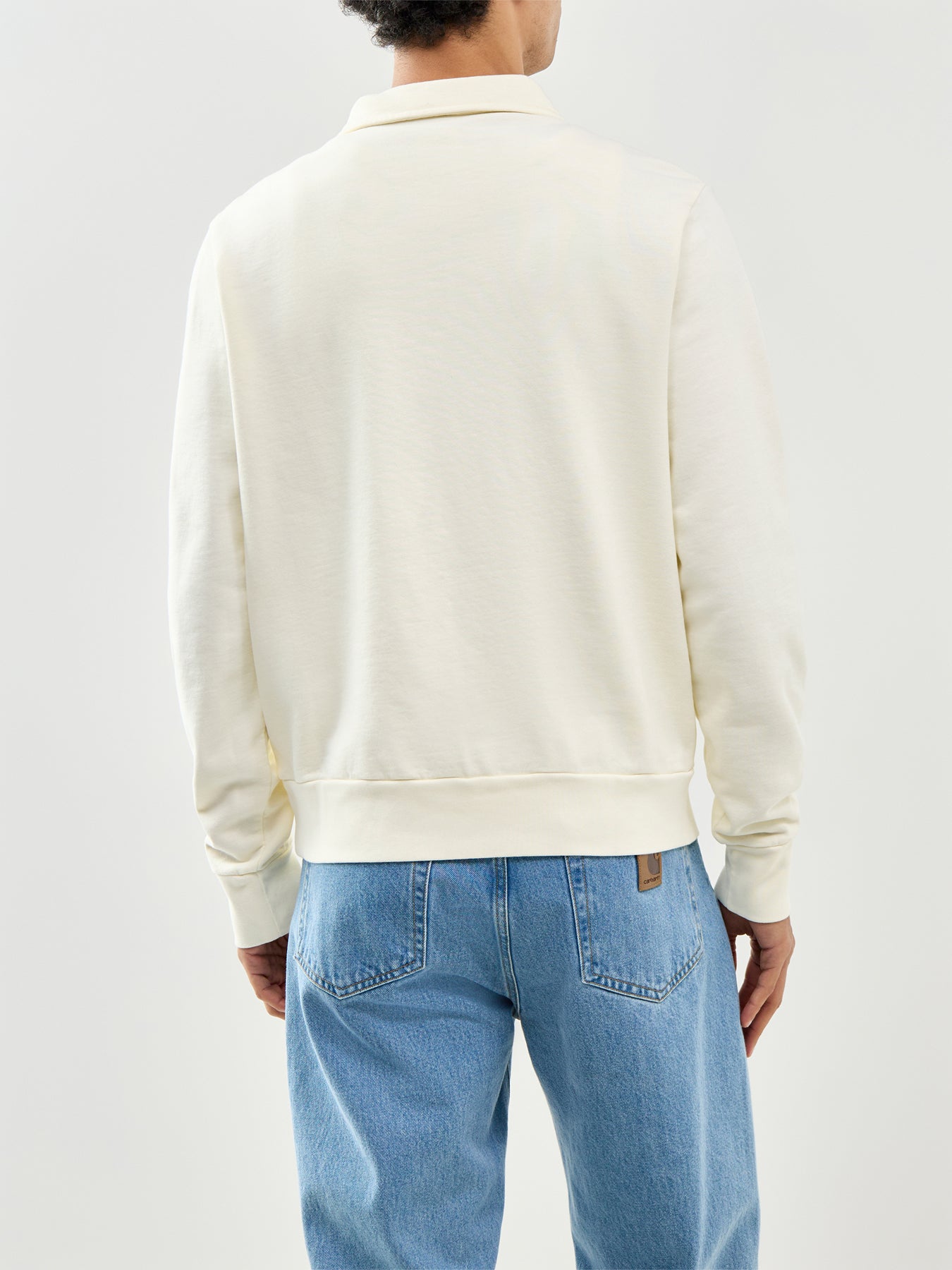 Zip Neck Rugby Top Clubhouse Cream