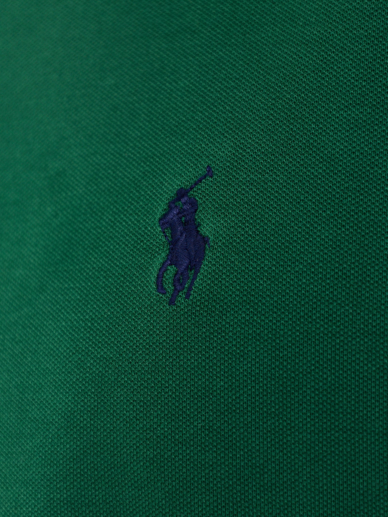Ringer Piqué Logo T-Shirt Green