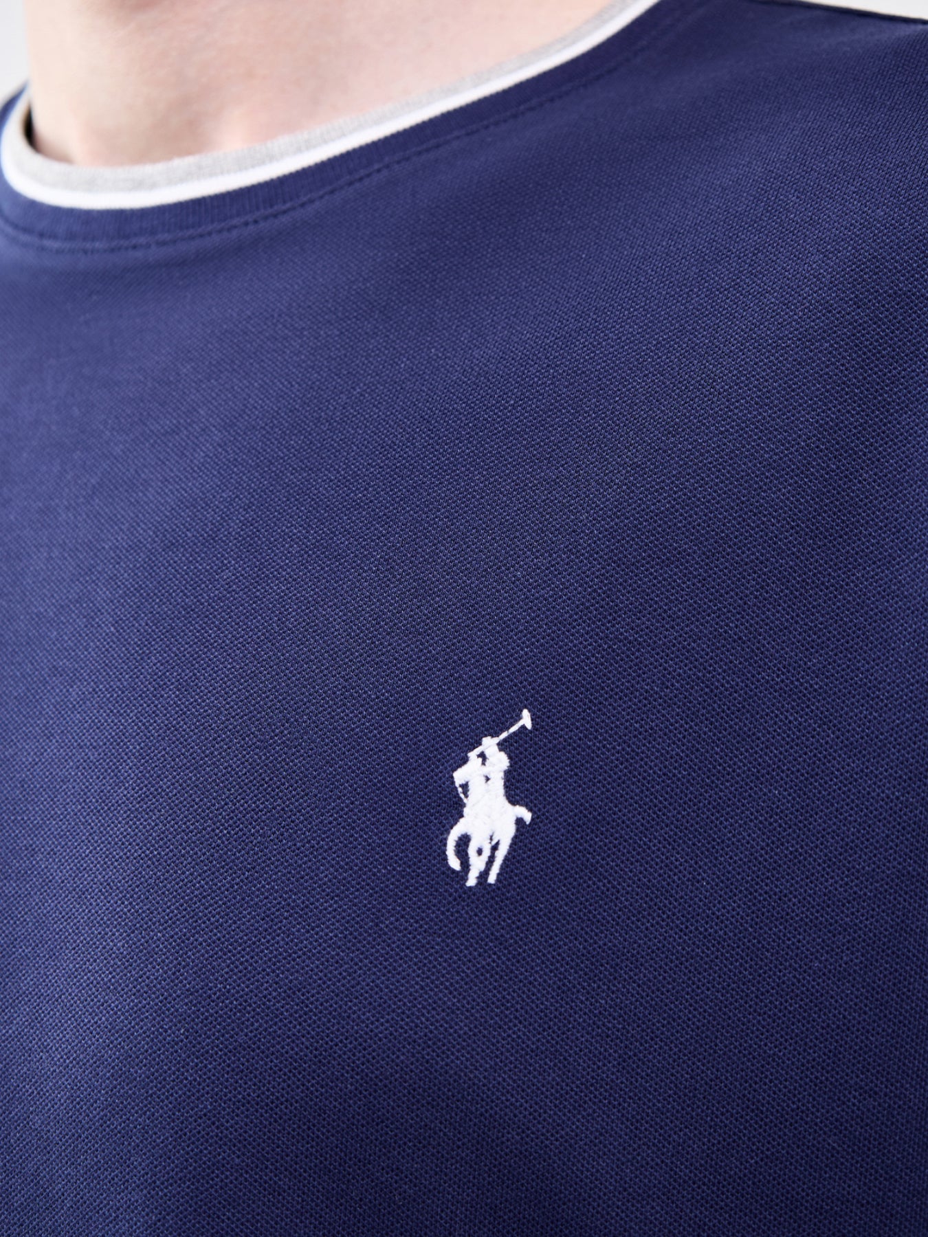Ringer Pique T-Shirt Navy