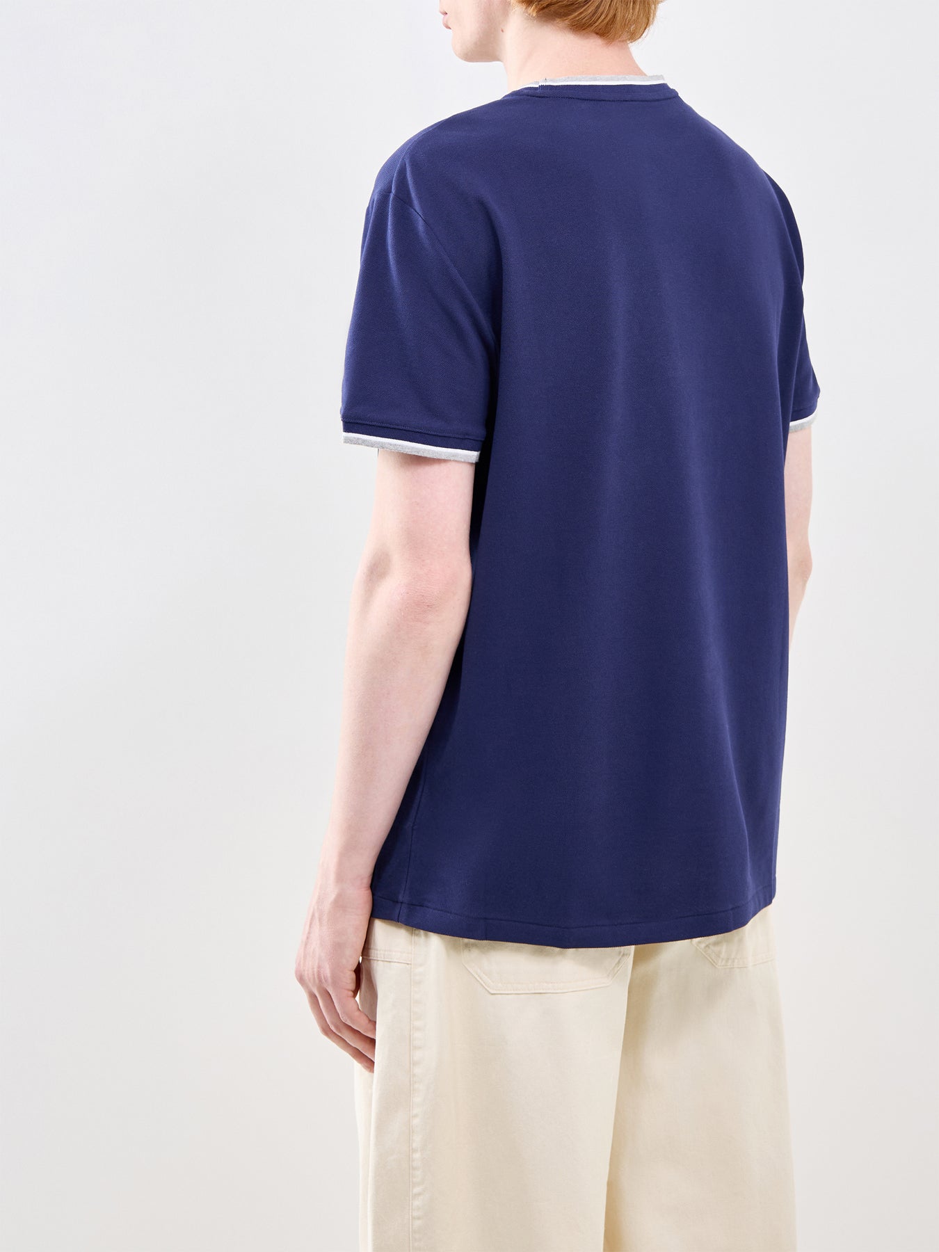 Ringer Pique T-Shirt Navy