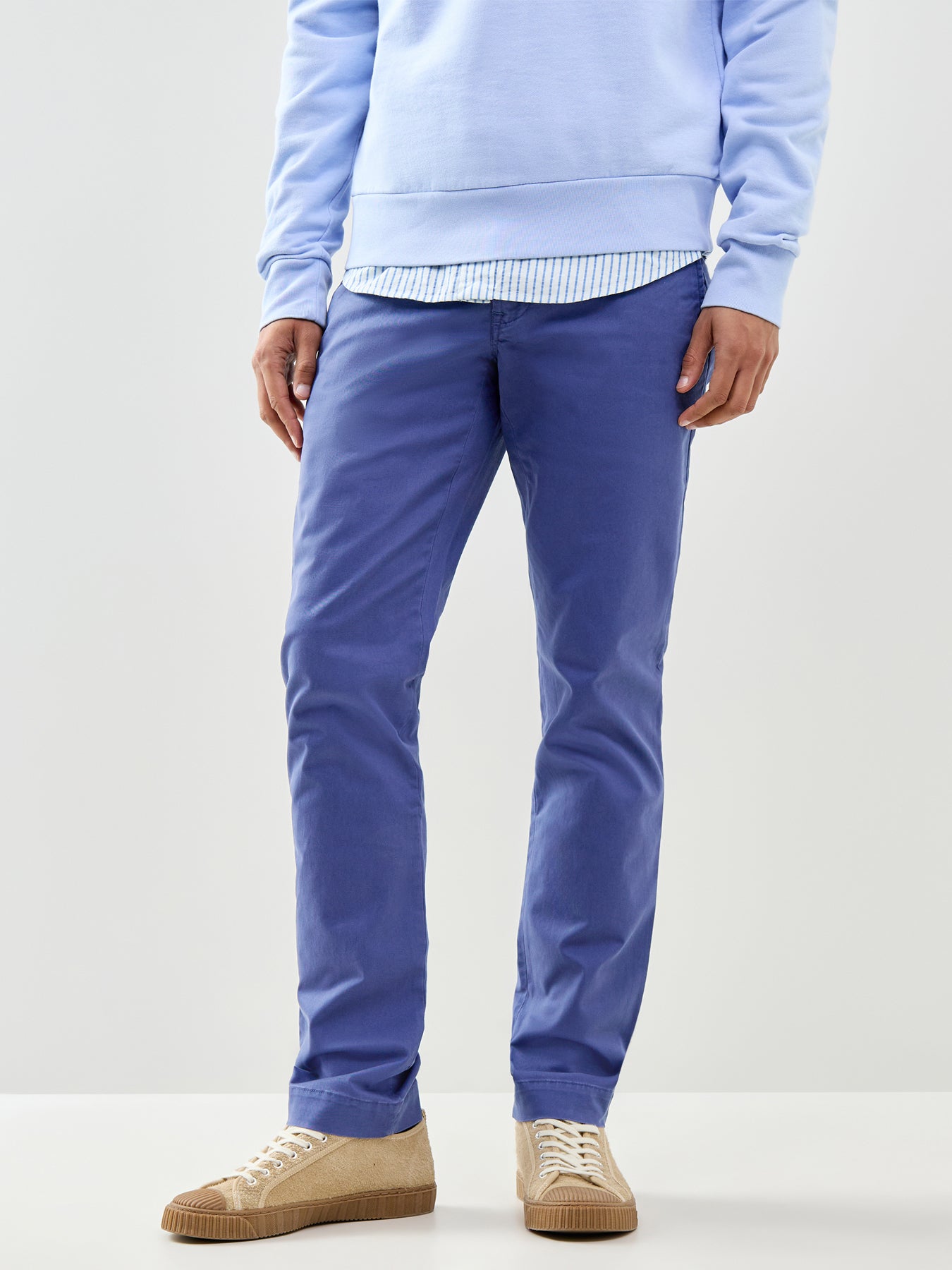 Bedford Chino Trousers Light Navy