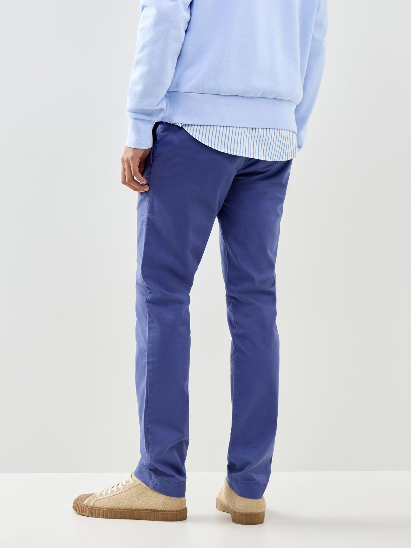 Bedford Chino Trousers Light Navy