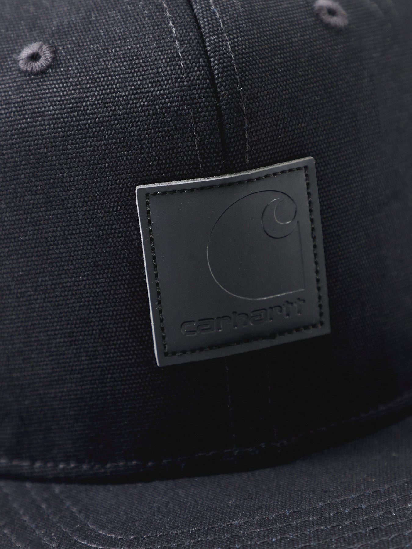 Logo Canvas Cap Black