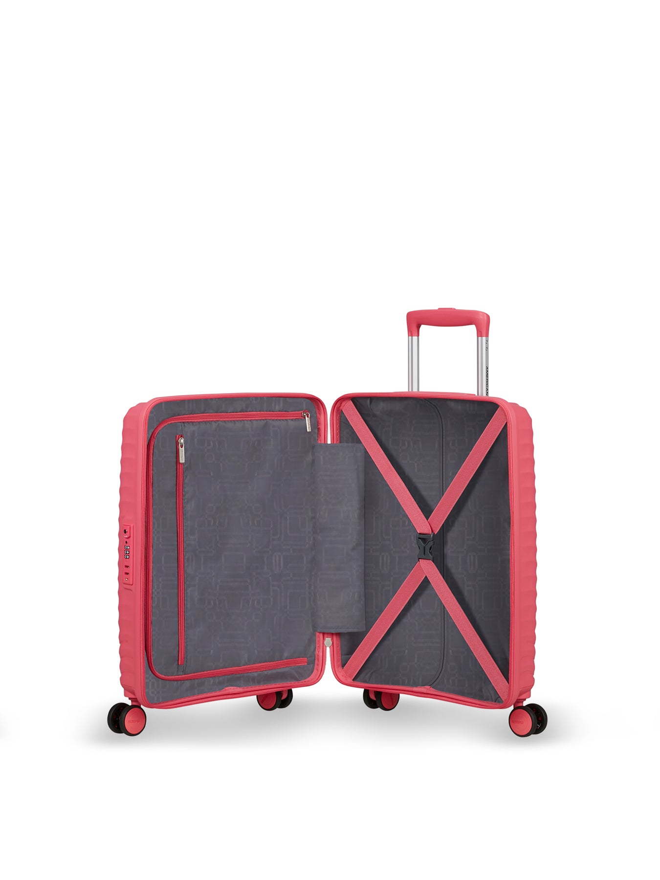 Diablast 68cm Expandable Spinner Suitcase Pink Glitch