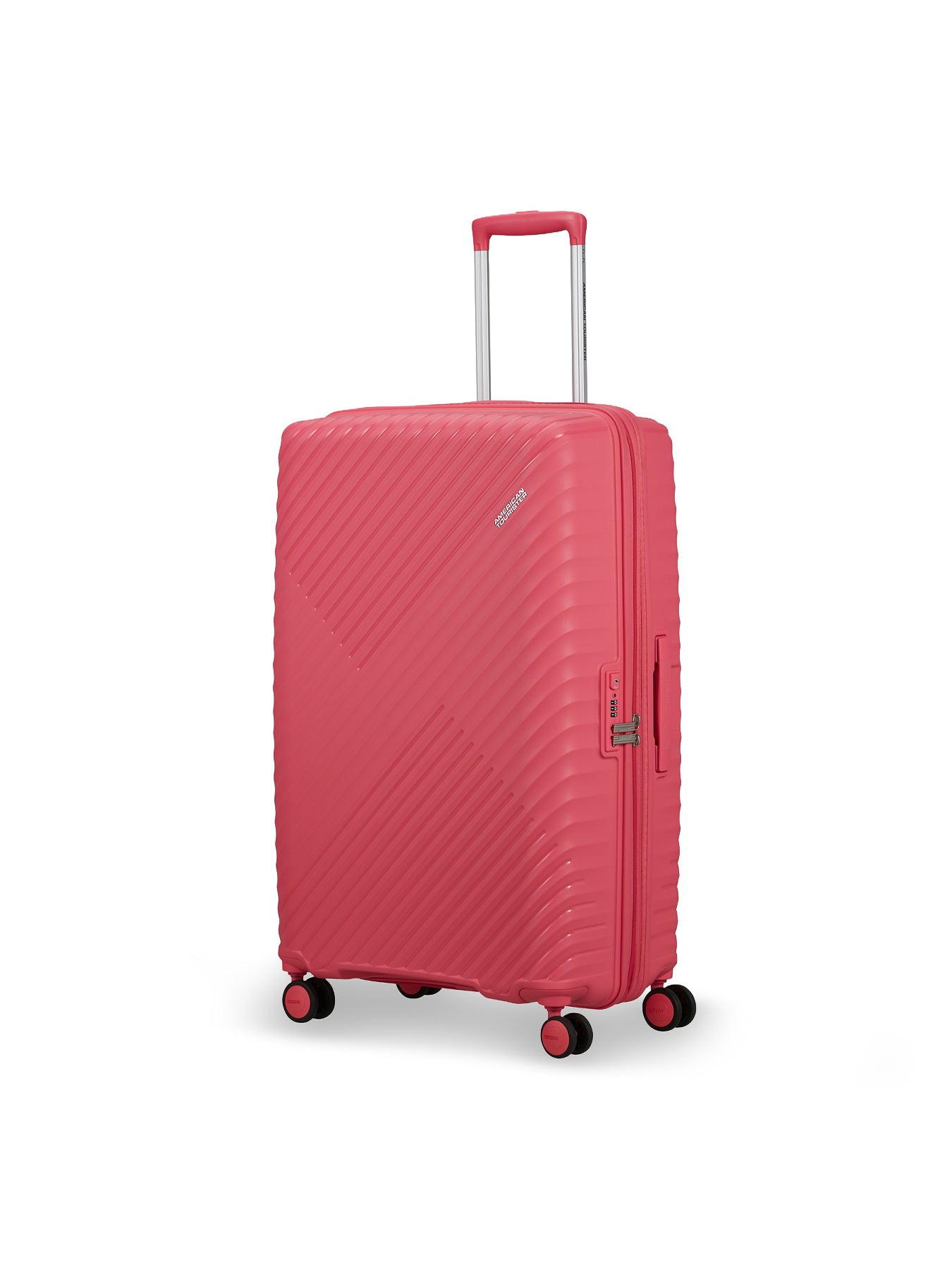 Diablast 78cm Expandable Spinner Suitcase Pink Glitch