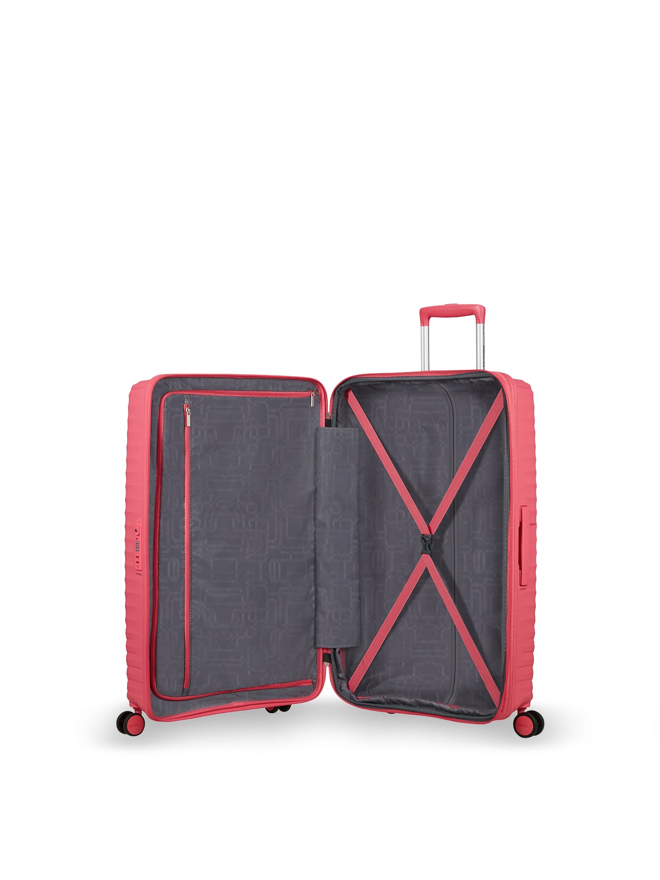 Diablast 78cm Expandable Spinner Suitcase Pink Glitch