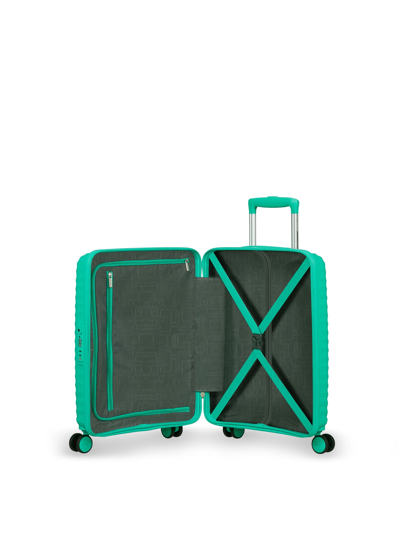 Diablast 55cm Cabin Spinner Suitcase Cyber Aqua