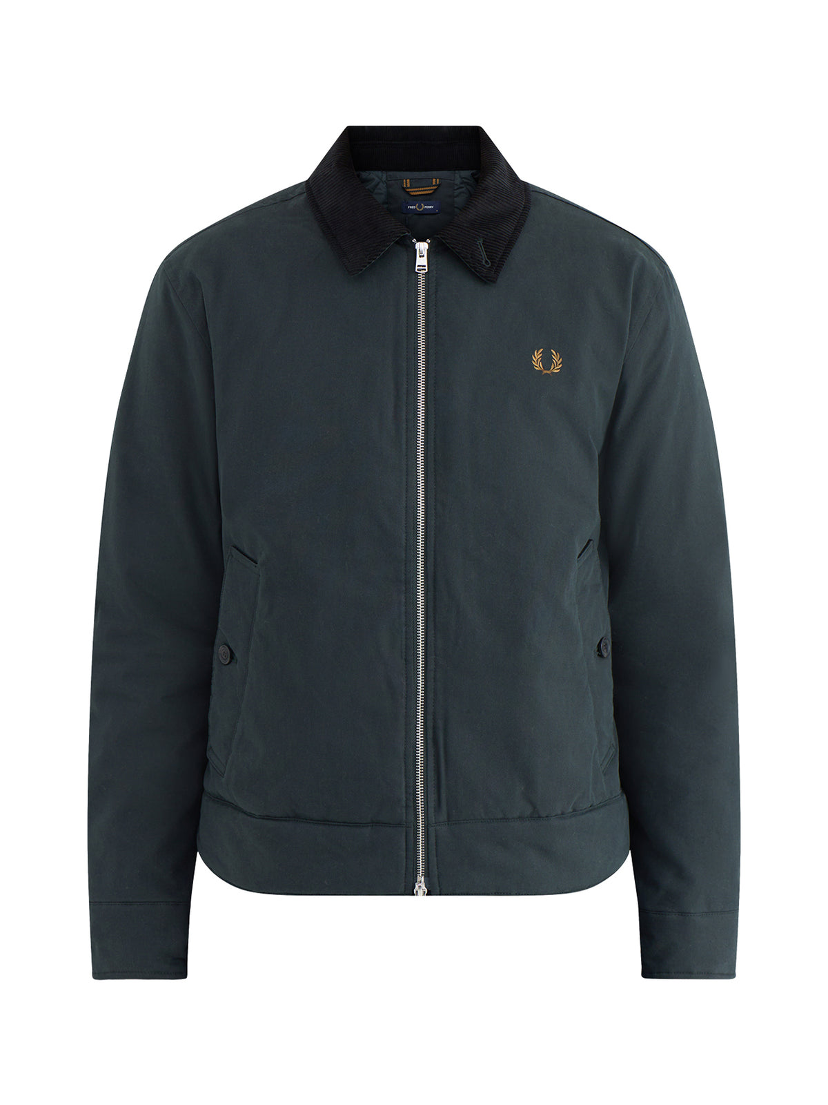 Cotton Blend Caban Jacket - Night Green