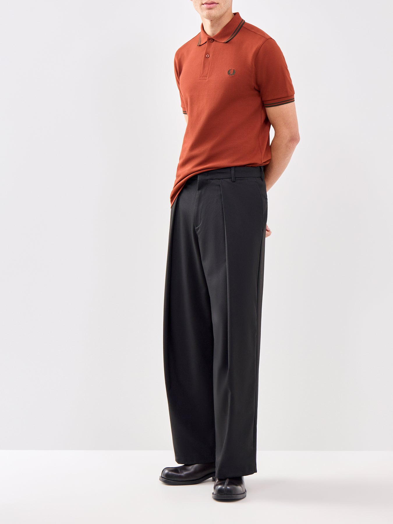 Twin Tipped Polo Shirt Red