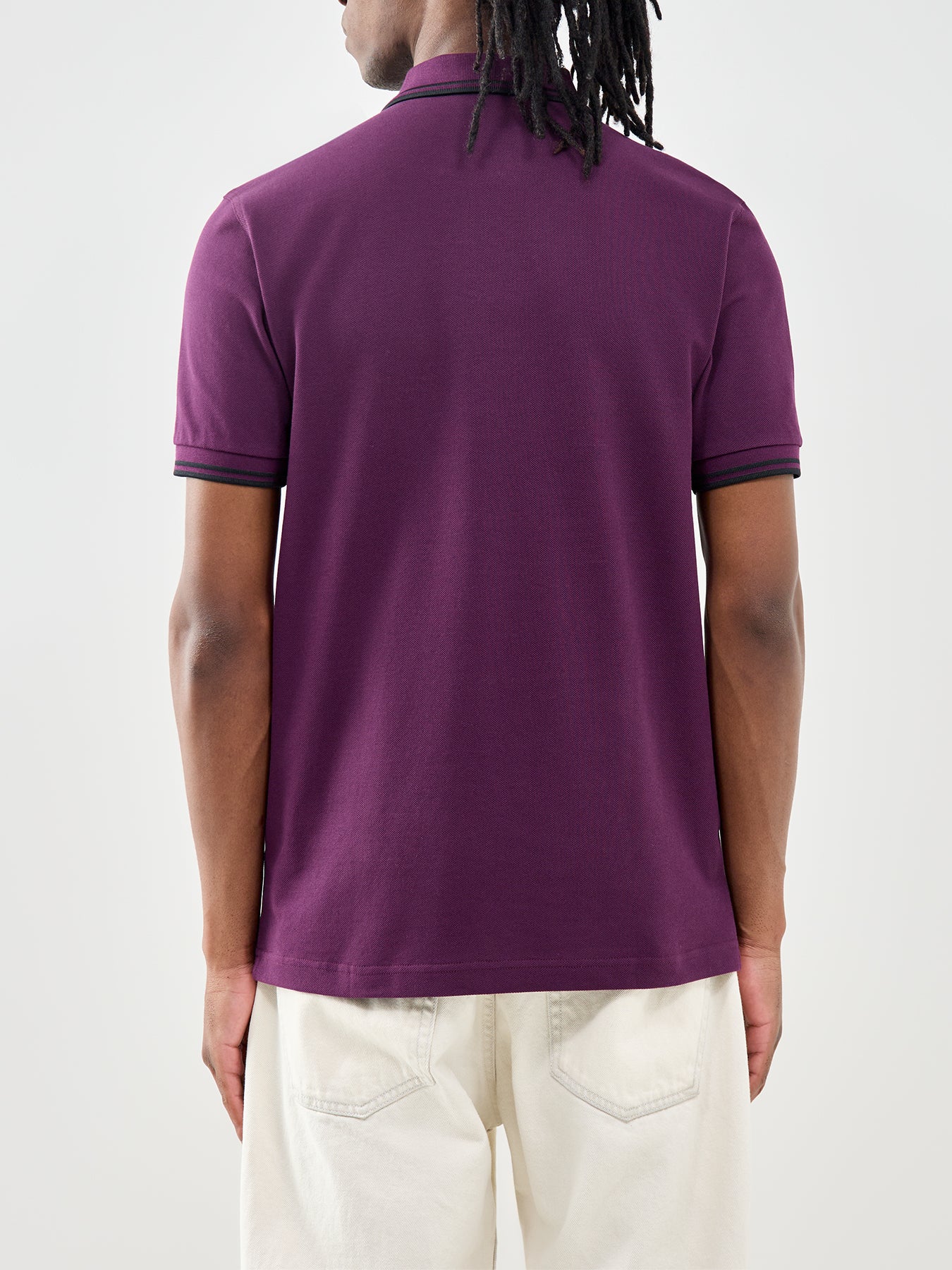 Twin Tipped Polo Shirt Purple
