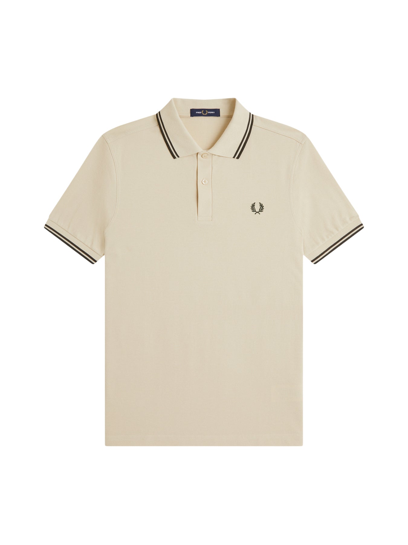 Twin Tipped Polo Shirt Beige