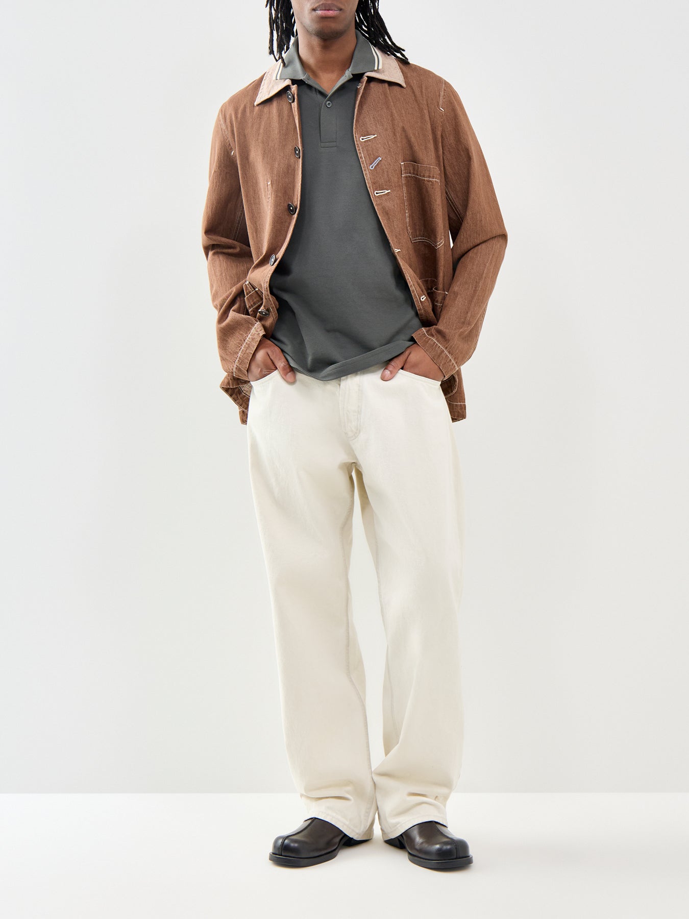 Twin Tipped Polo Shirt Olive