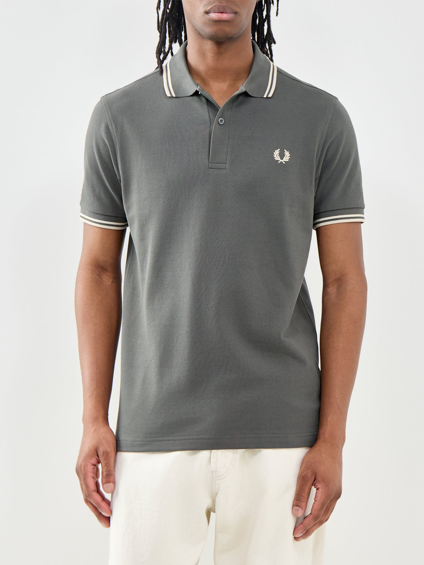 Twin Tipped Polo Shirt Olive