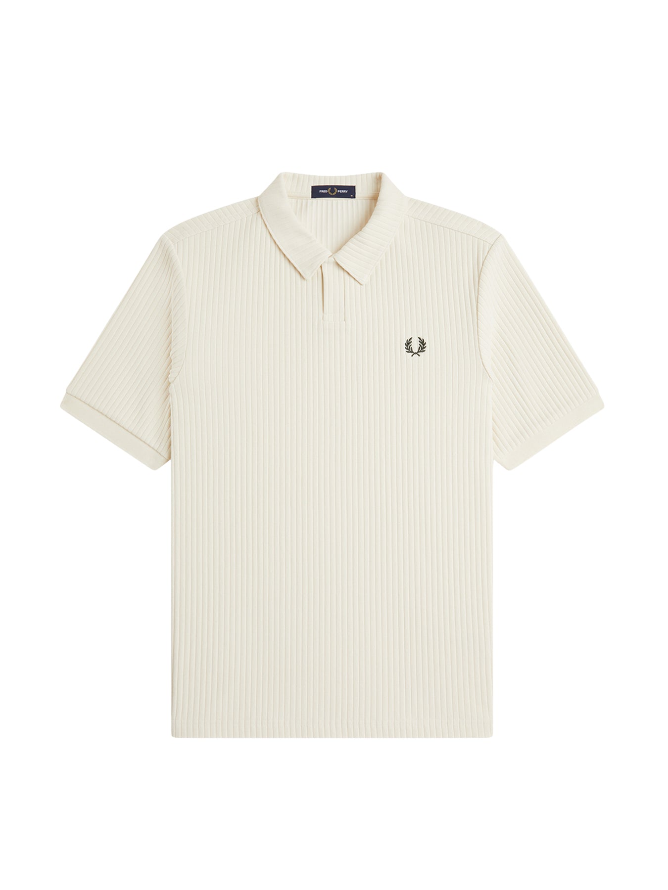 Drop Needle Jersey Polo Shirt Cream