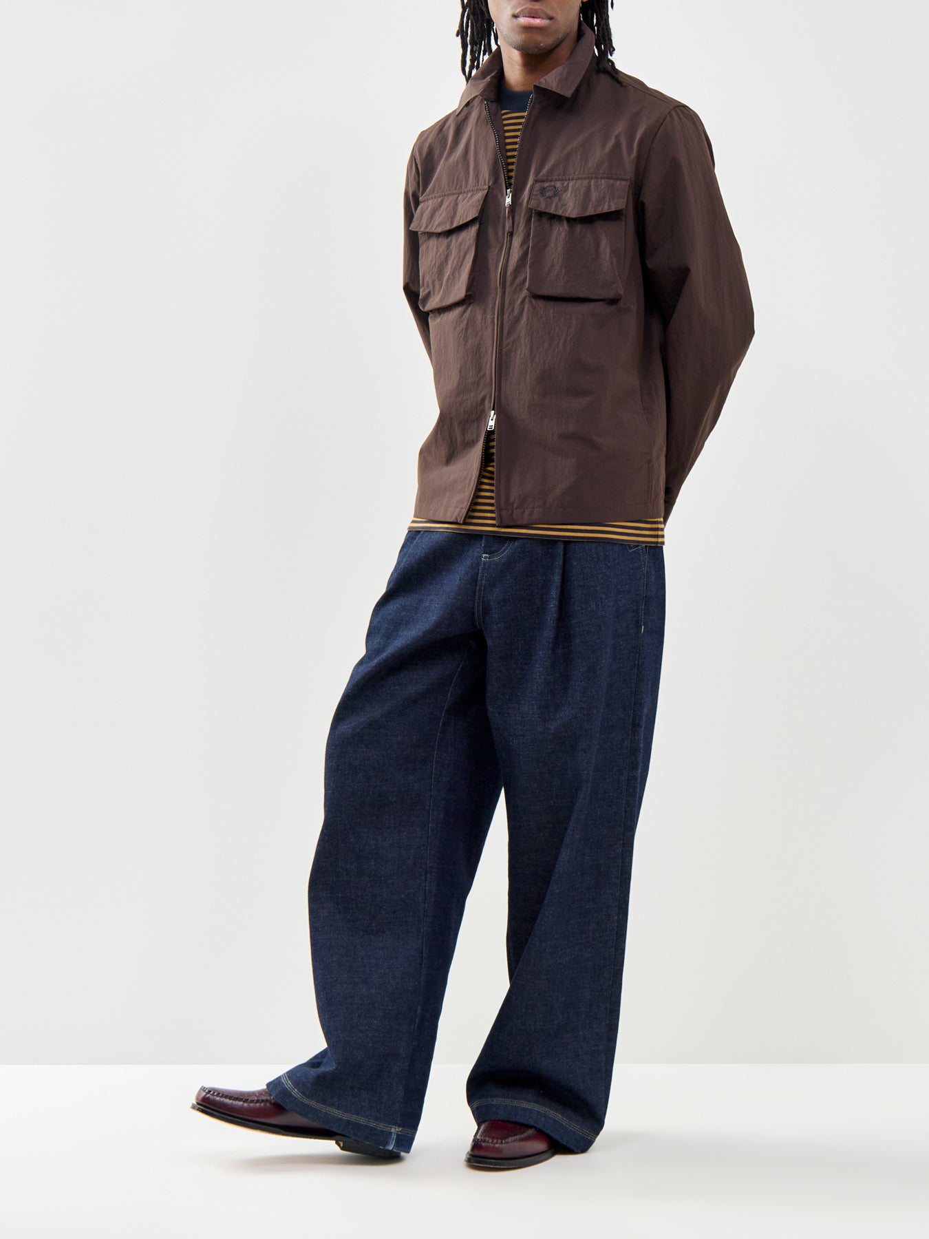 Ripstop Pocket Overshirt Brown
