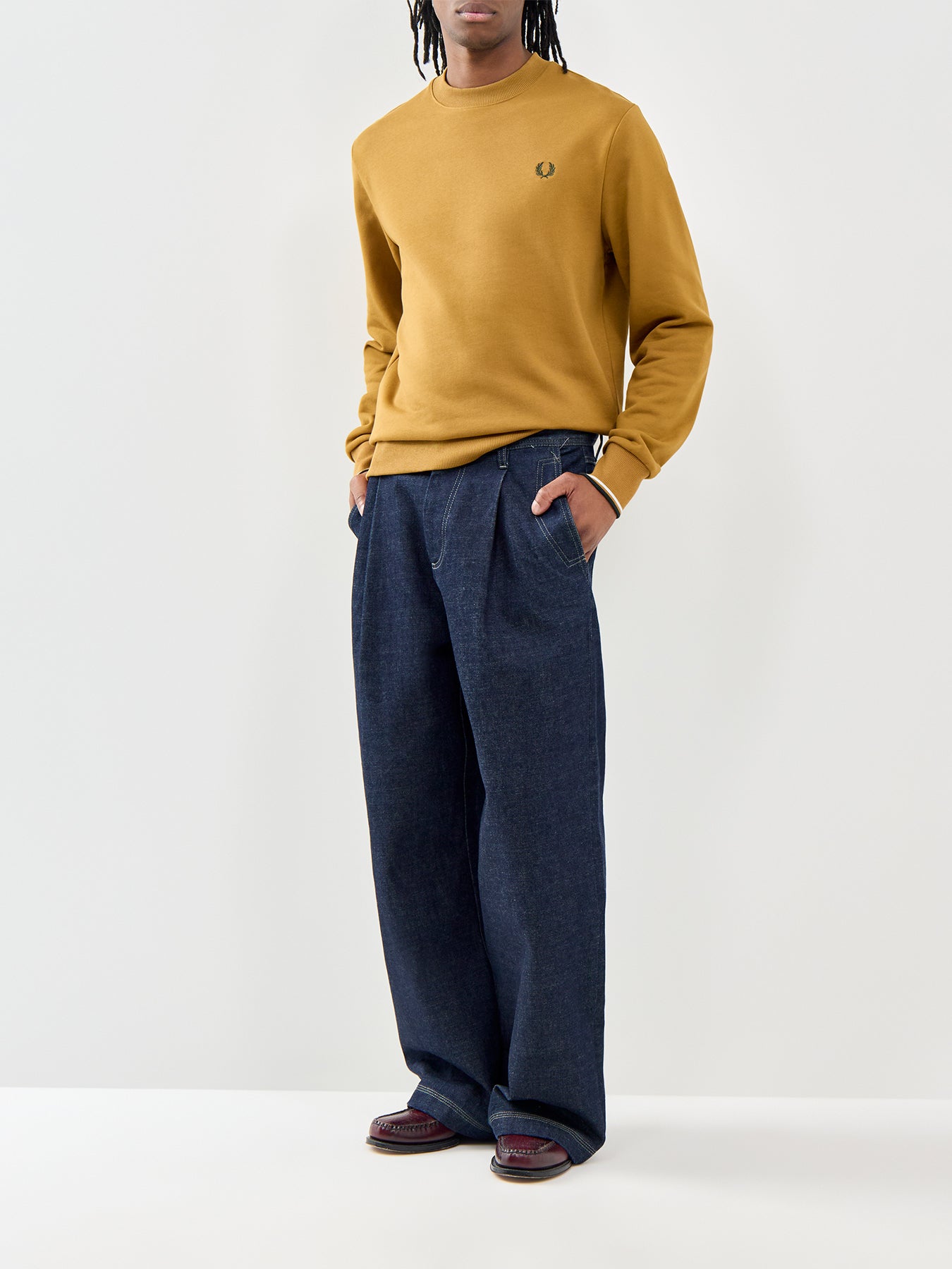 Crew Neck Sweatshirt Brown