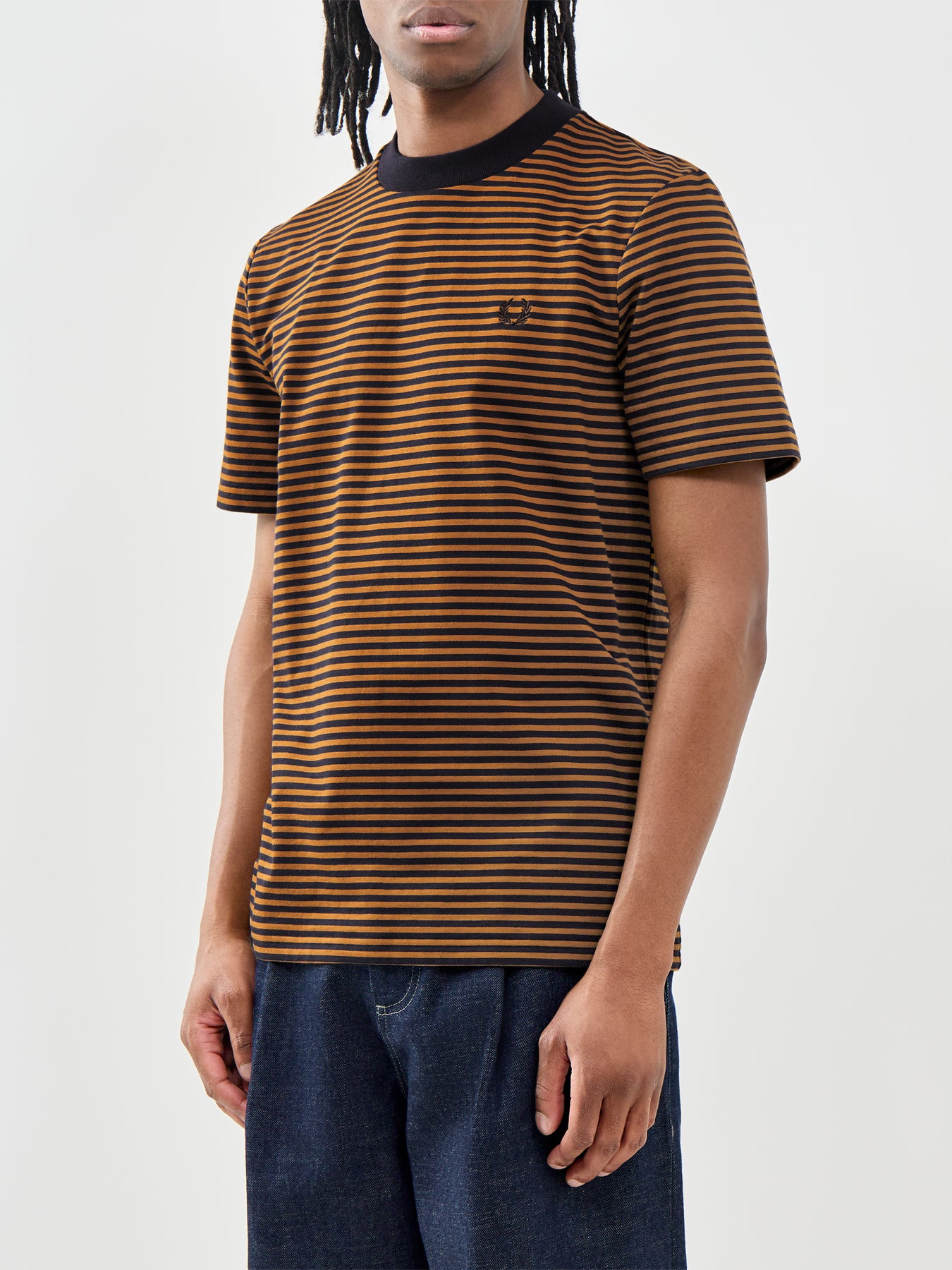 Fine Stripe Heavyweight T-Shirt Multi