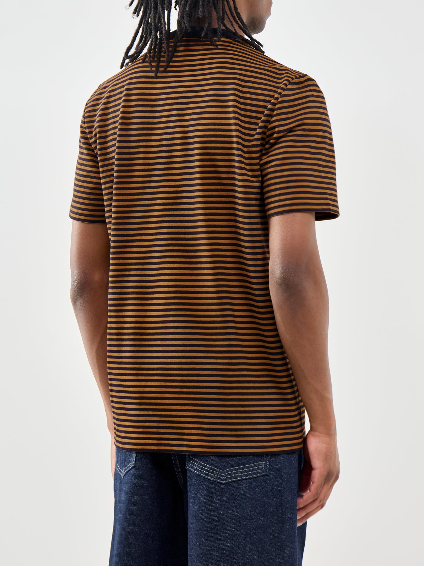 Fine Stripe Heavyweight T-Shirt Multi