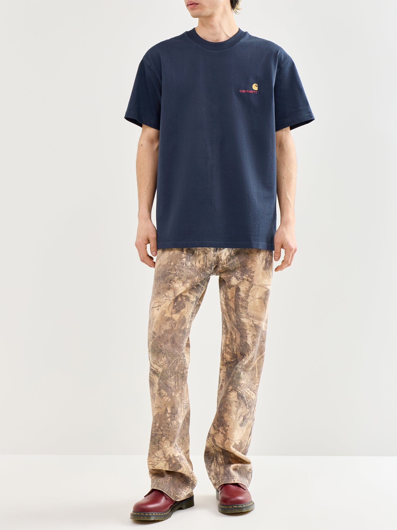 American Script T-Shirt Navy