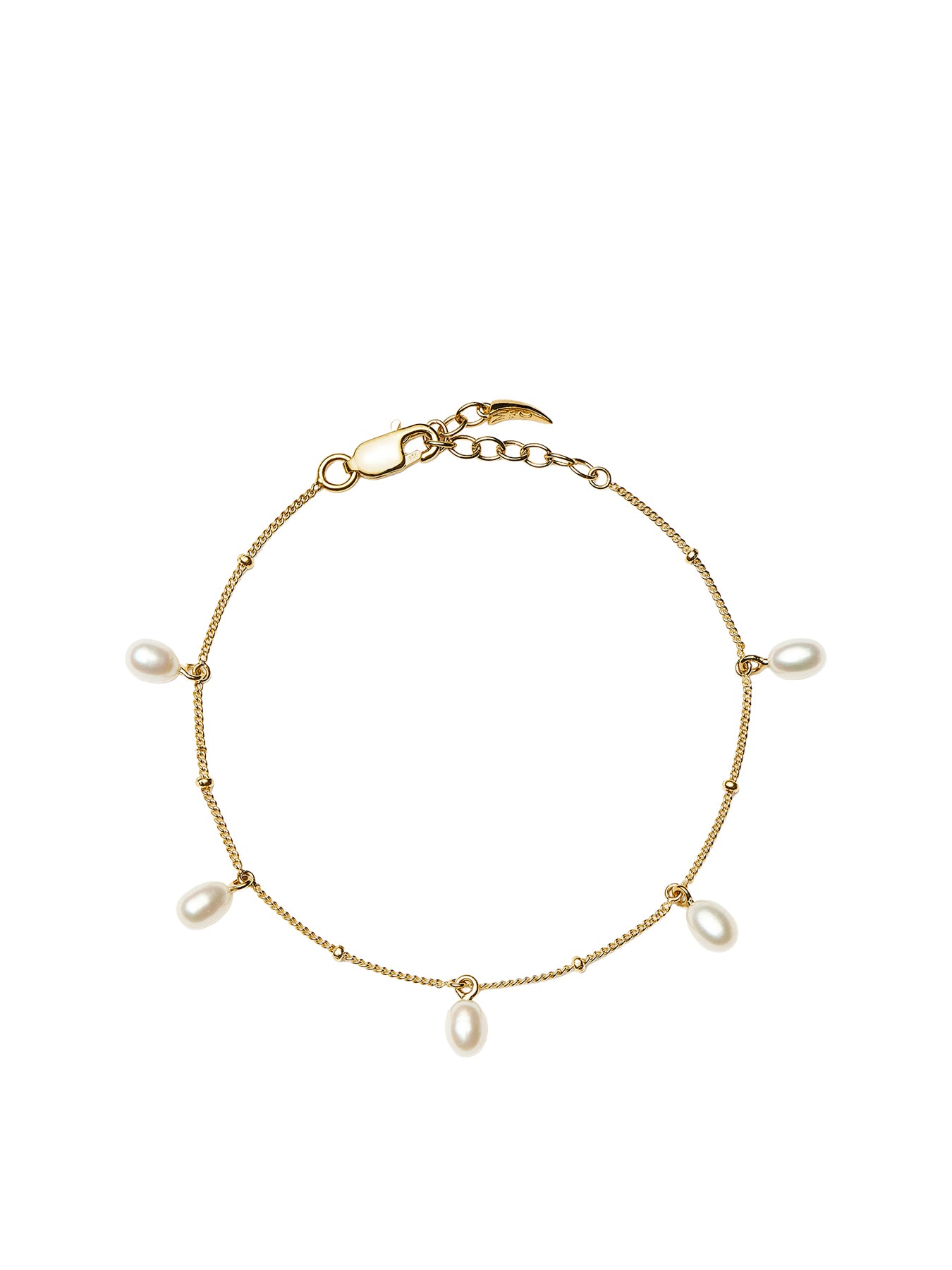 Pearl Baya Baroque Chain Bracelet Gold