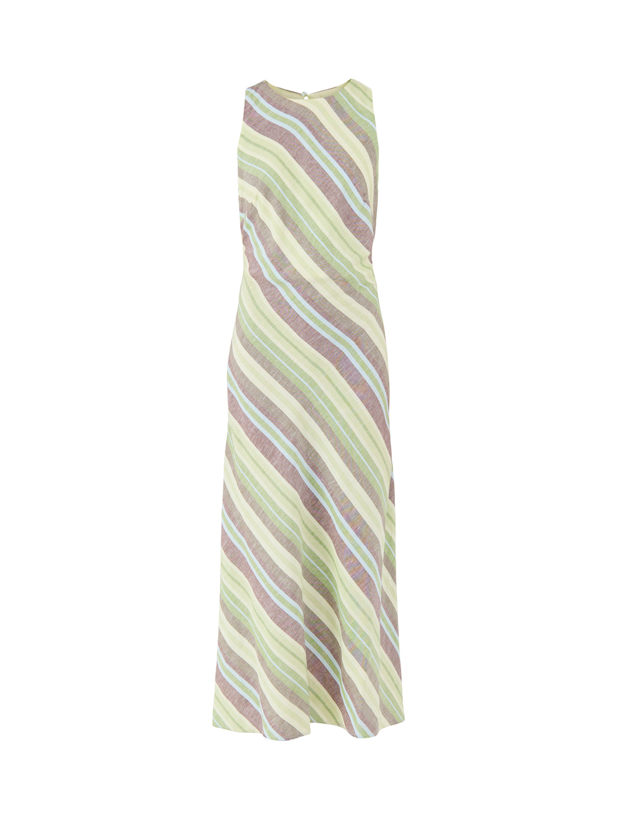 Striped Racer Tie-Back Dress