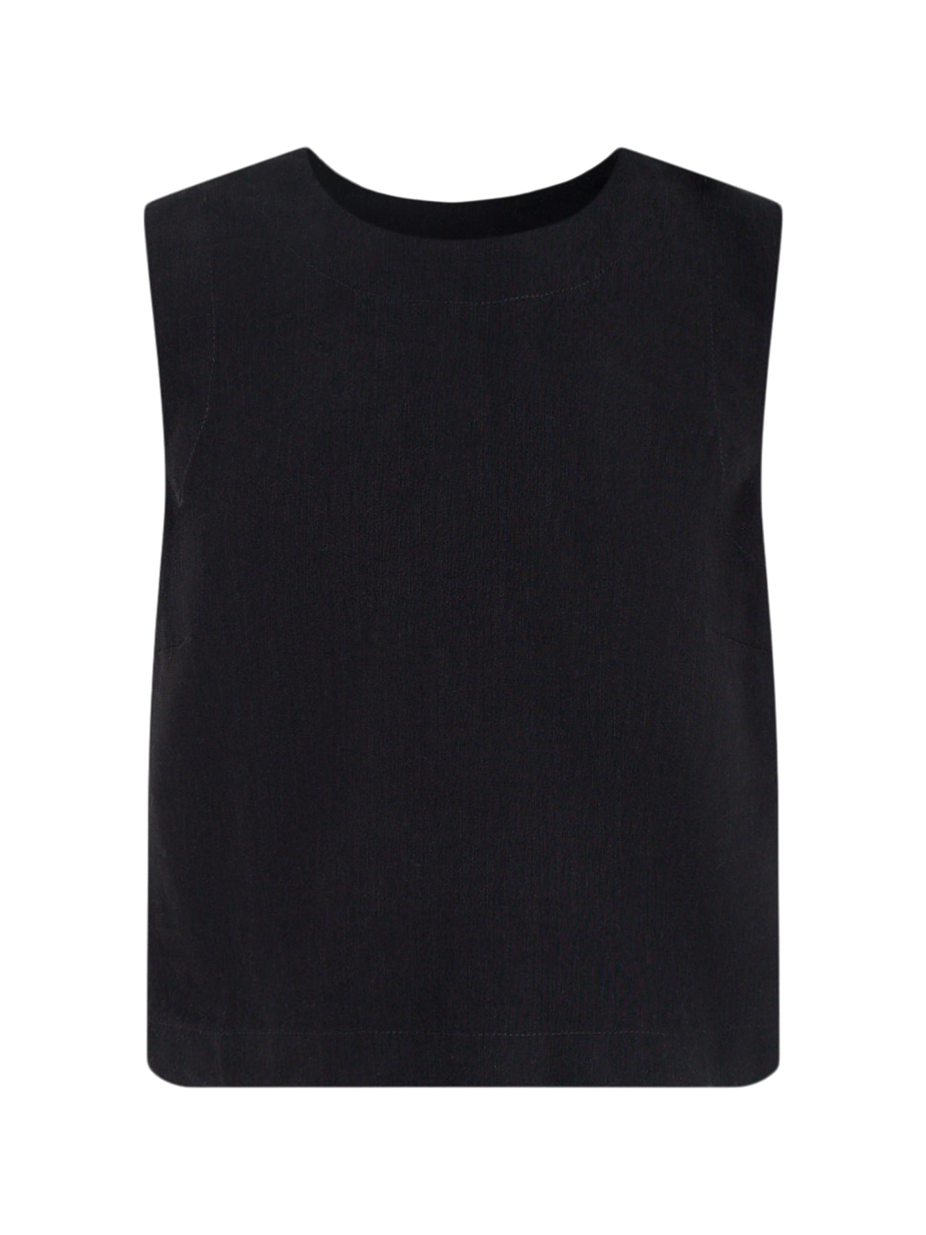 Twist Back Shell Top Black