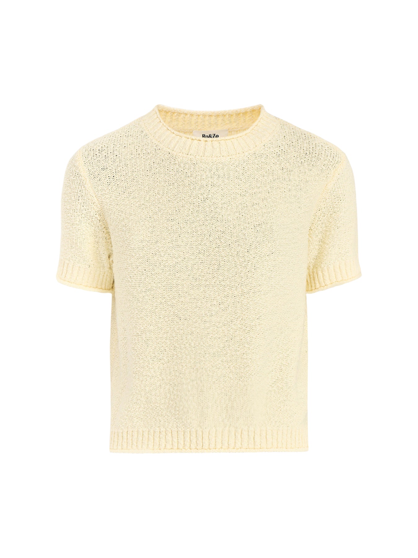 Textured Knit Top Yellow