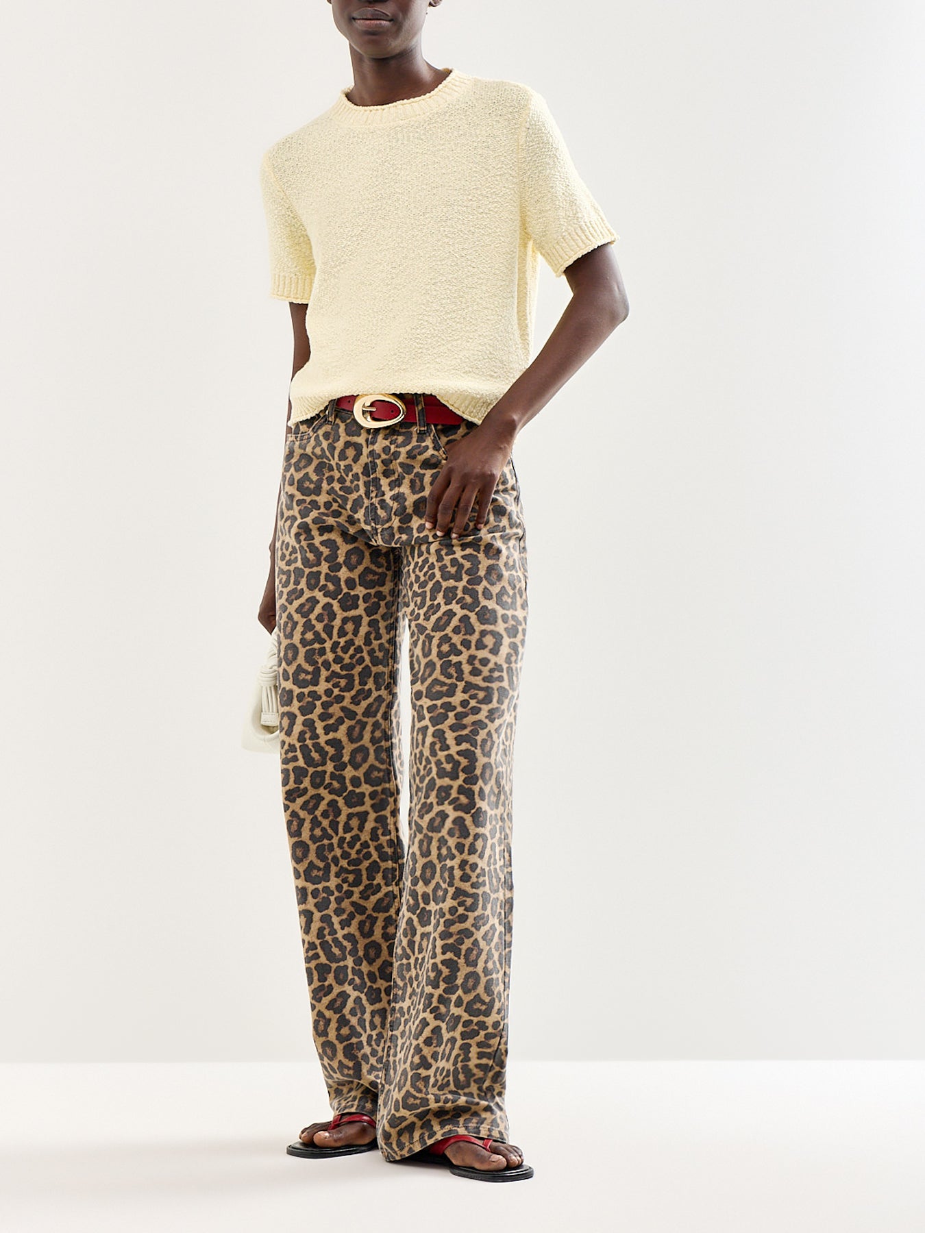 Textured Knit Top Yellow