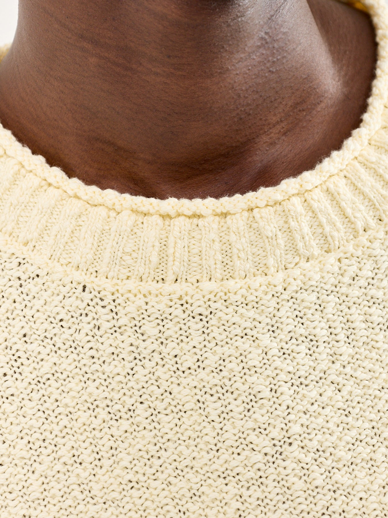 Textured Knit Top Yellow