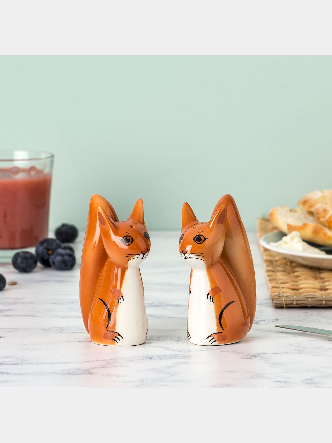 Red Squirrel Salt and Pepper Shakers