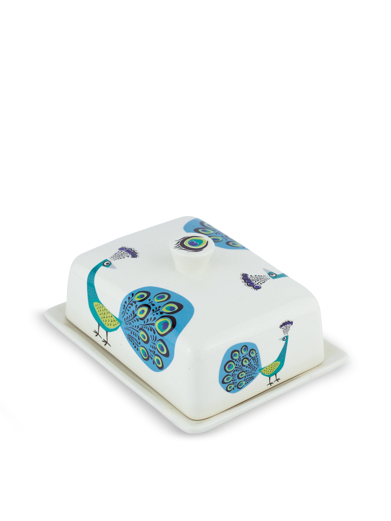 Peacock Butter Dish