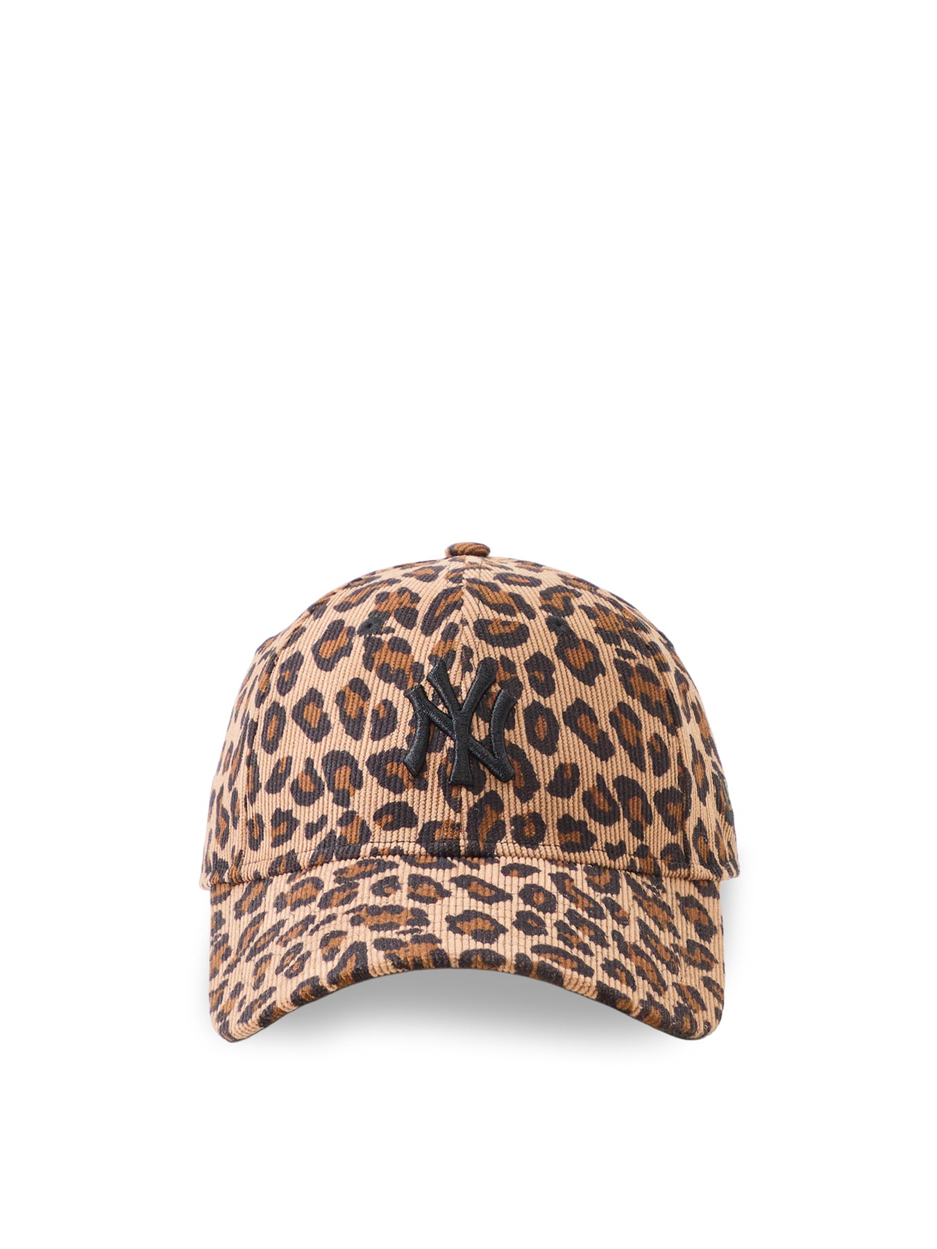 Female Leopard Cord 9FORTY NY Yankees Cap Brown