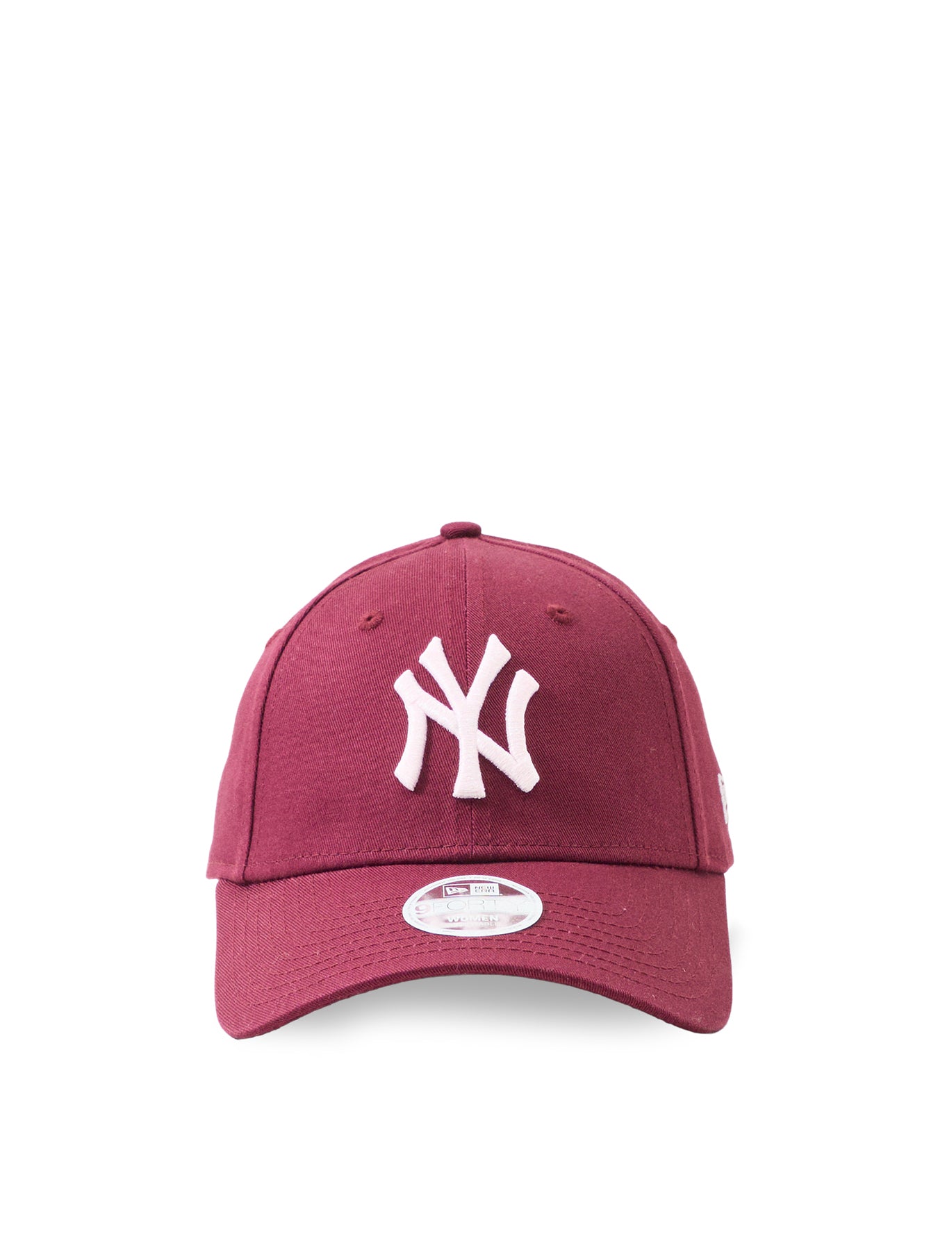 Female Metallic Logo 9FORTY NY Yankees Cap Burgundy