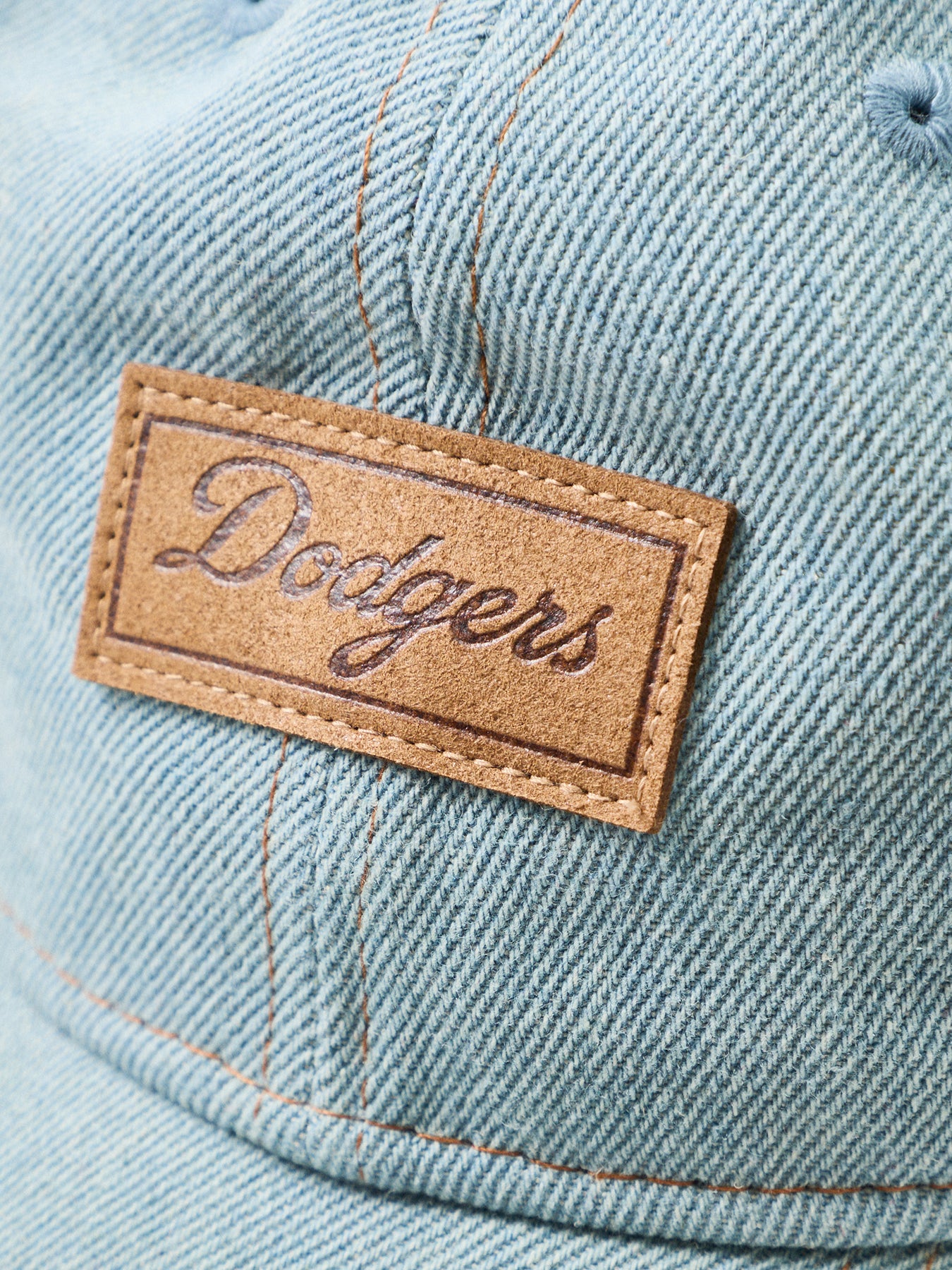 Female Denim 9TWENTY LA Dodgers Cap Blue