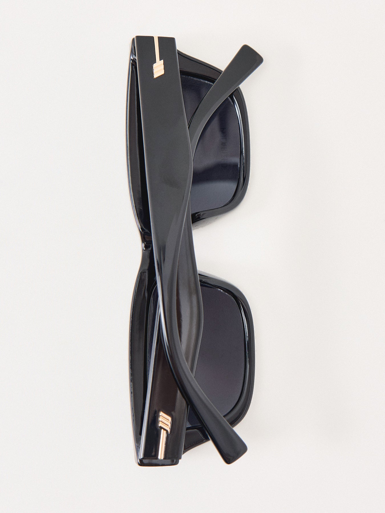 Le Castle Rectangle Sunglasses Black