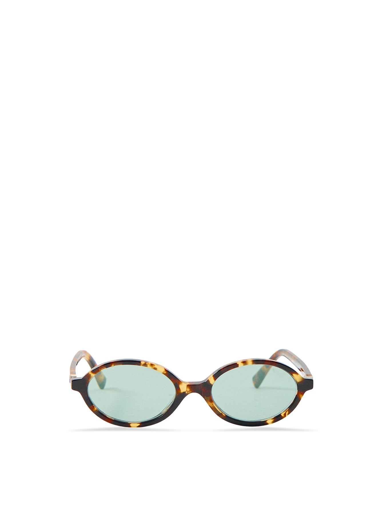 0MU 04ZS Round Sunglasses Honey Havana