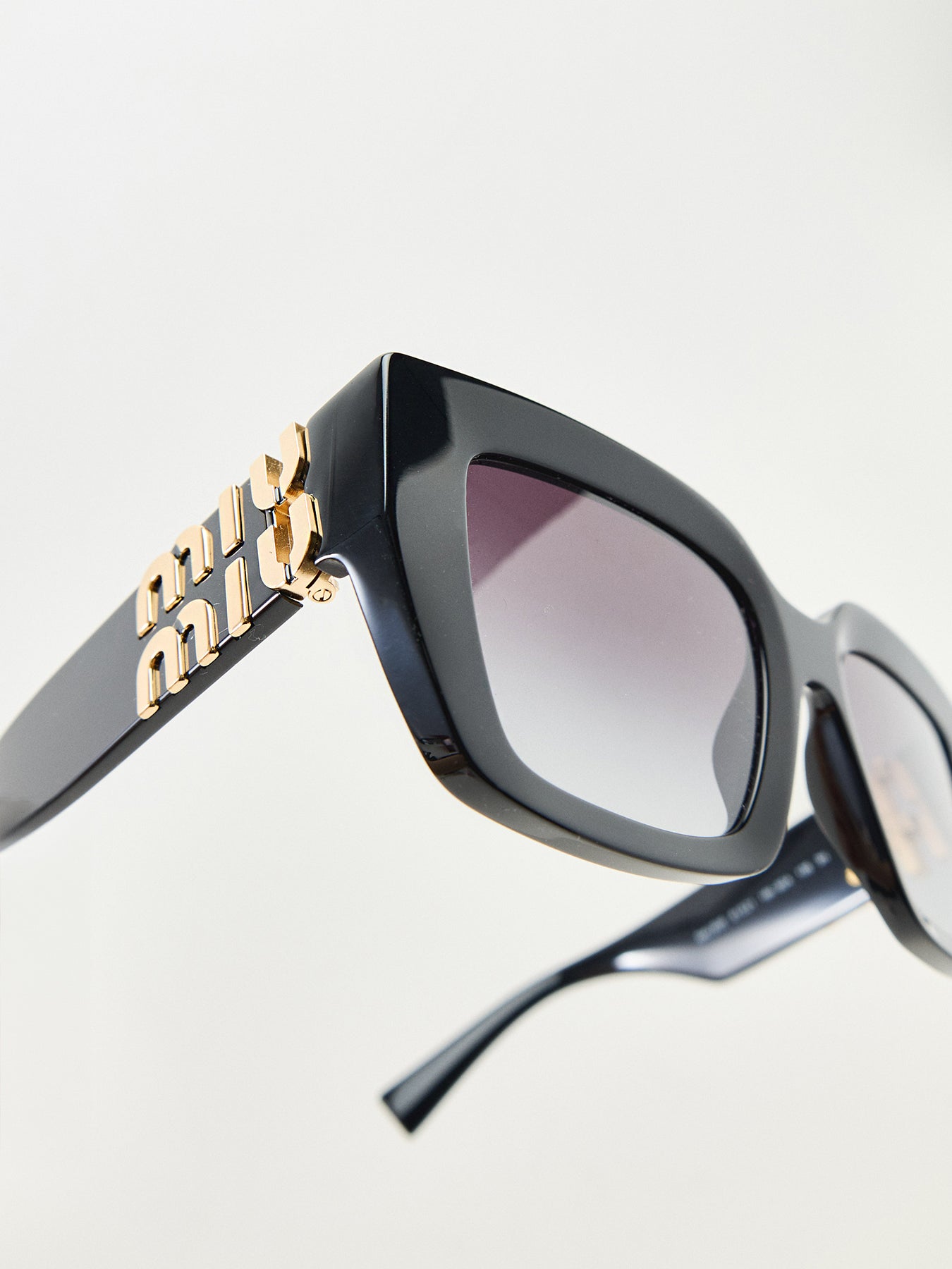 Oversized Acetate Sunglasses Black