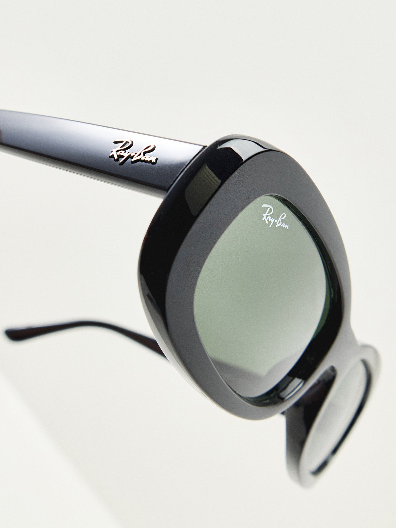 Oval Tinted Sunglasses Black