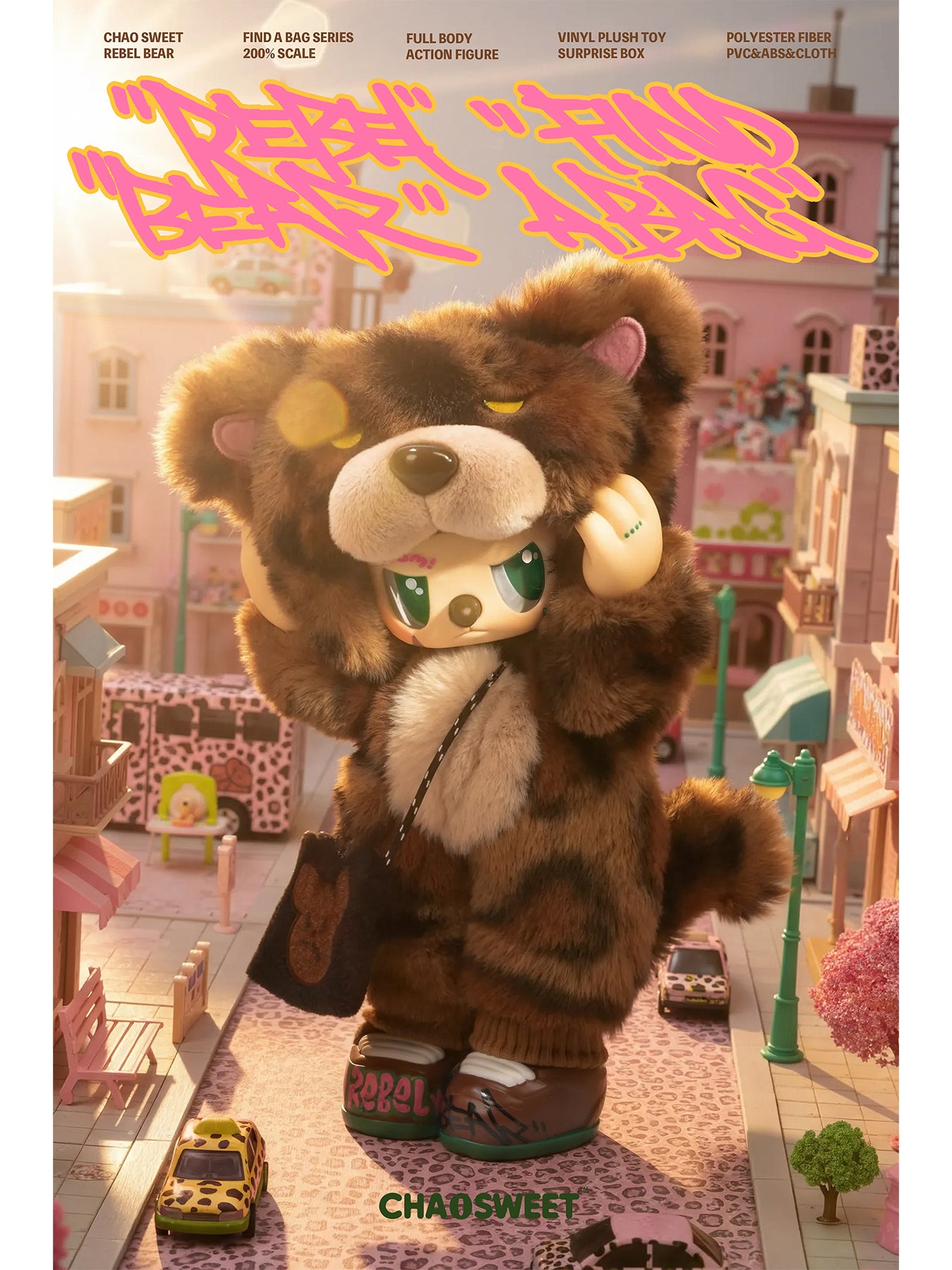 Kids’ Rebel Bear Plush Toy