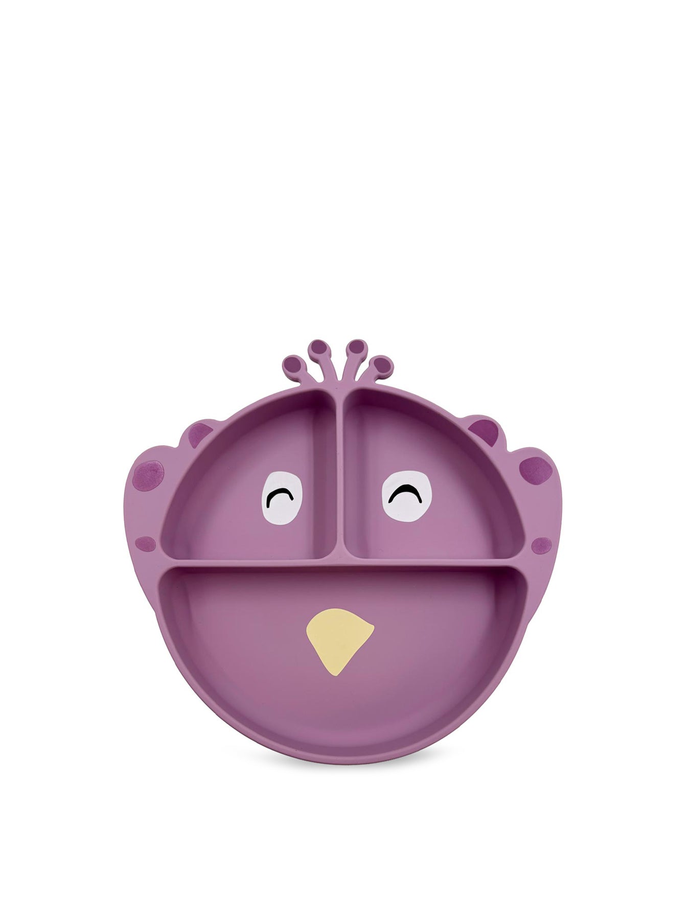Mrs Peacock Silicone Divided Suction Plate Purple
