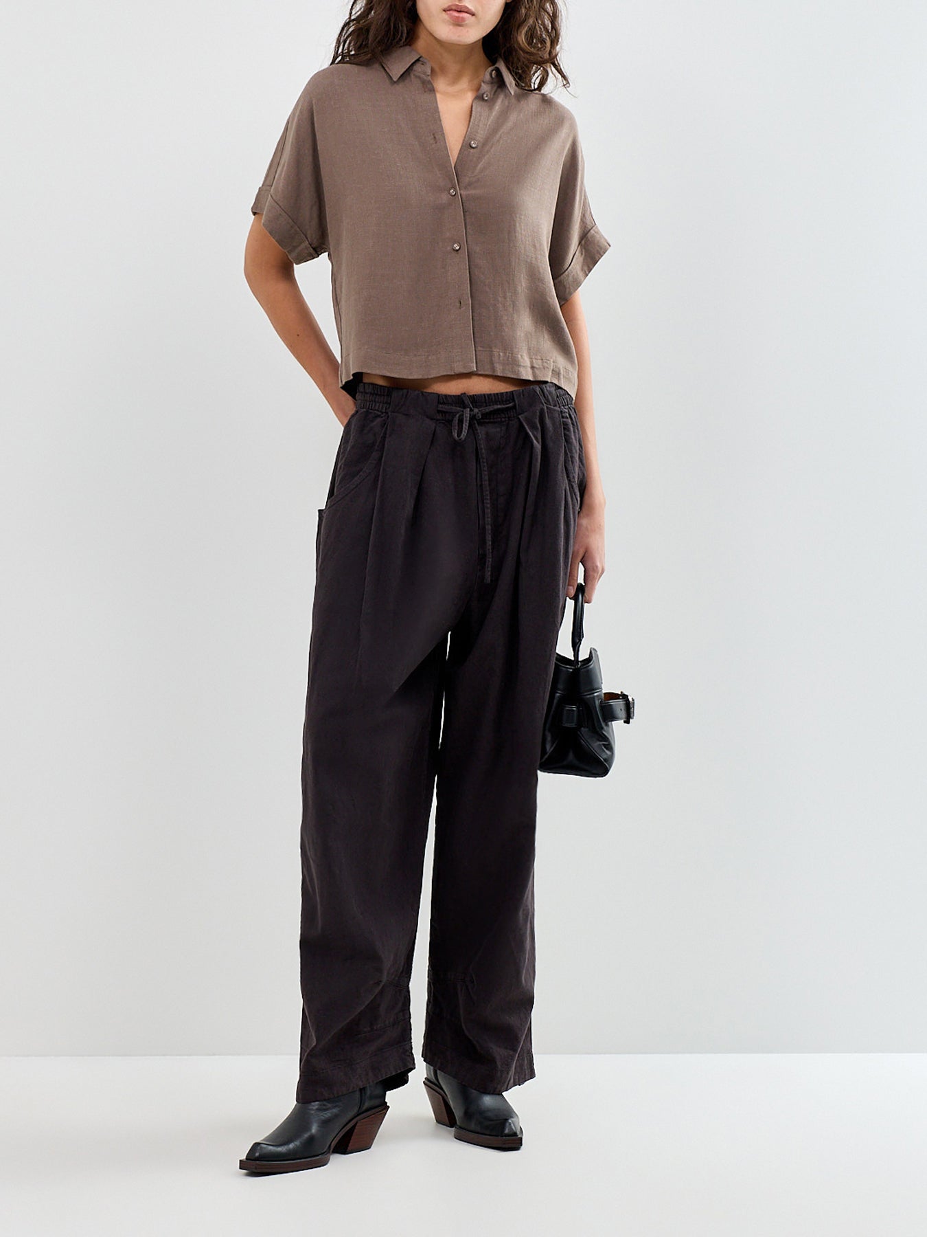 SLFVIVA SS CROPPED SUN SHIRT NOOS