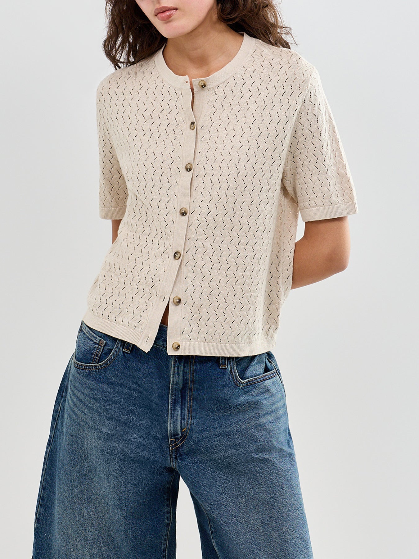 SLFMATTIS 2/4 LINEN BLEND CARDIGAN NOOS