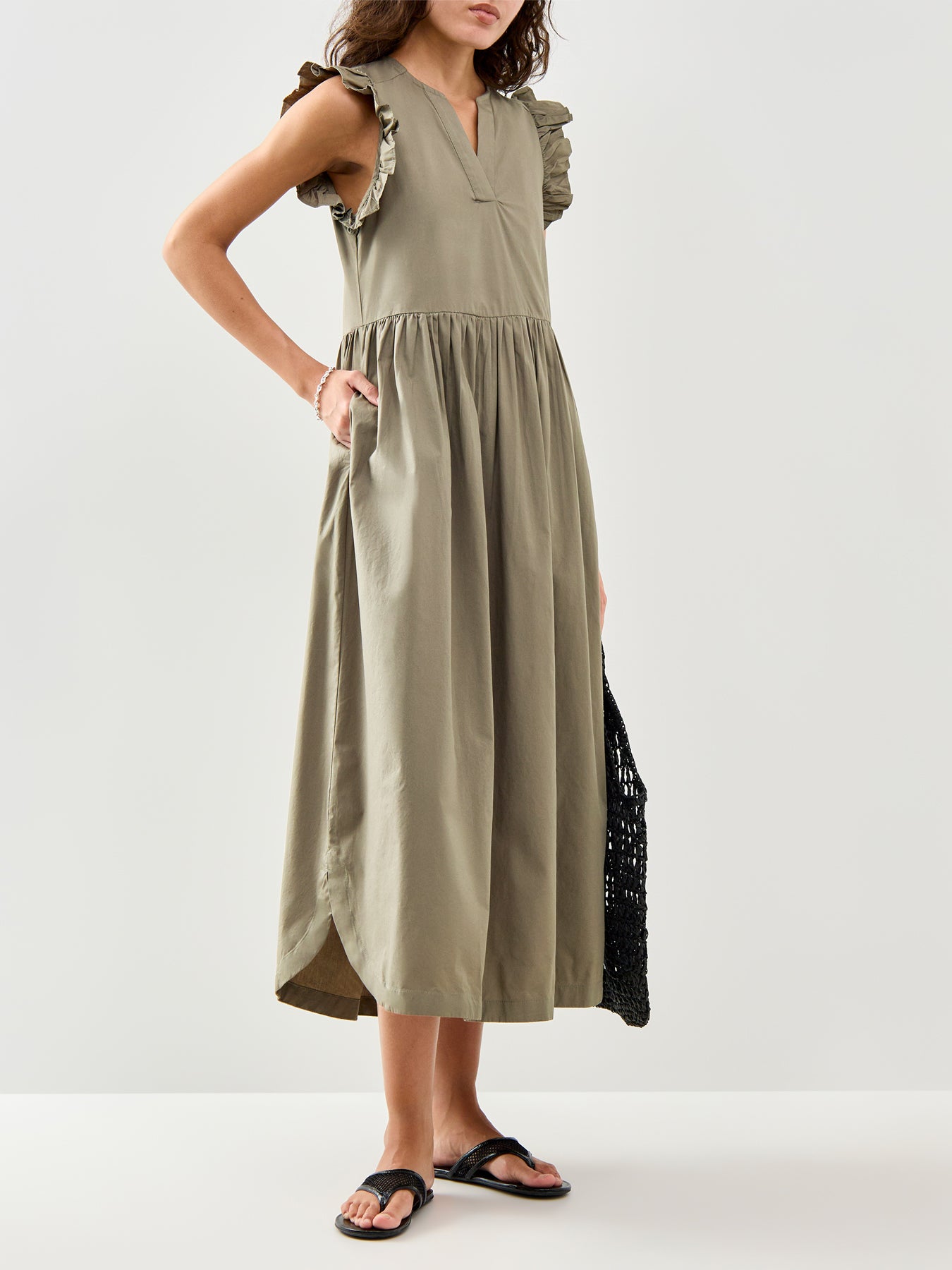 Blair Ida Regular Sleeveless Long Dress Green