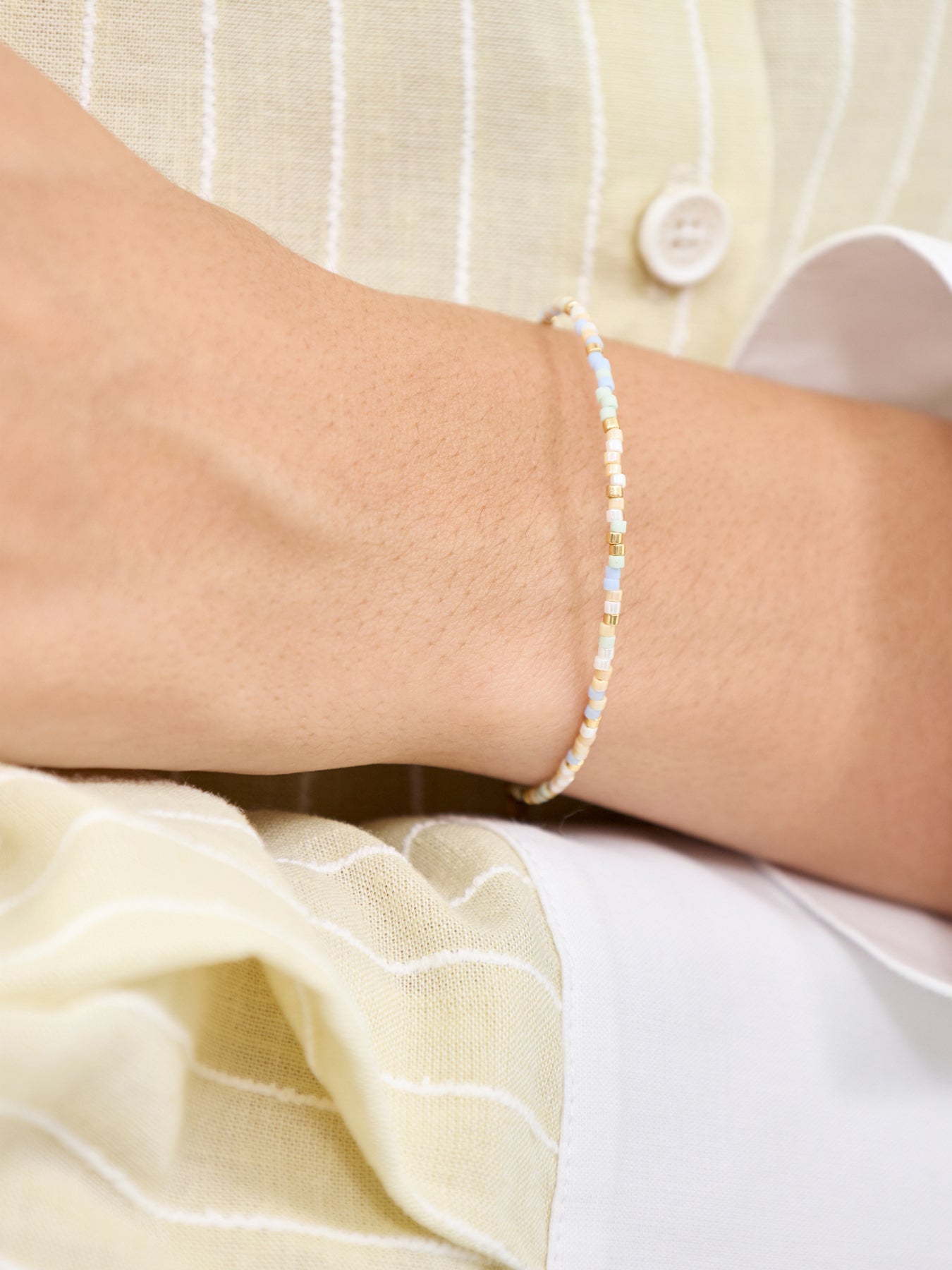 Petra Skyline Beaded Bracelet Blue
