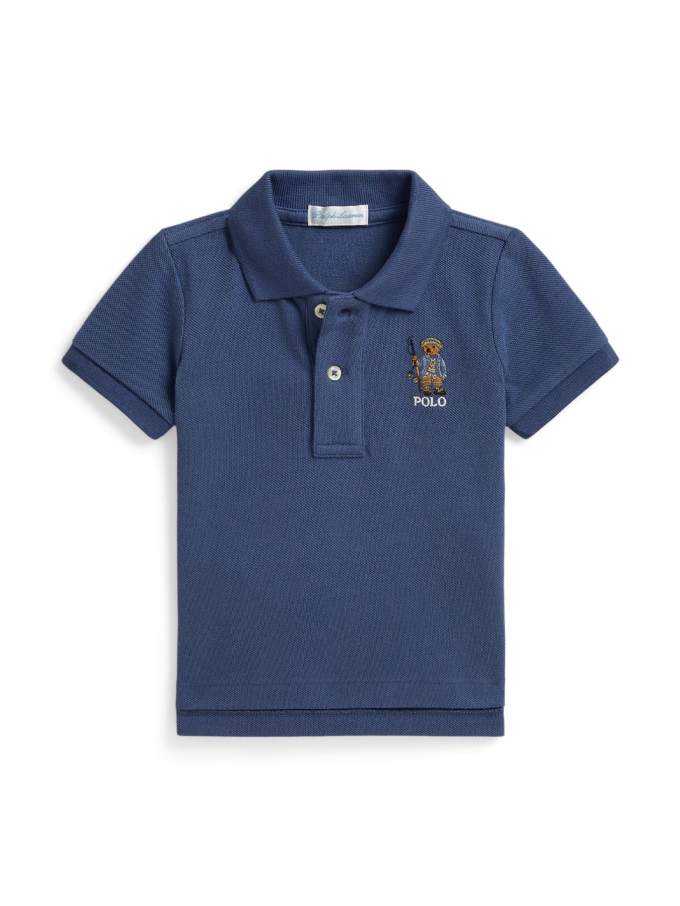 Baby Knit Polo Top Navy