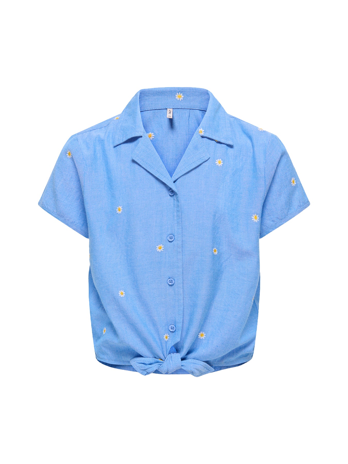 Kids' Malou Embroidered Knot Shirt Blue
