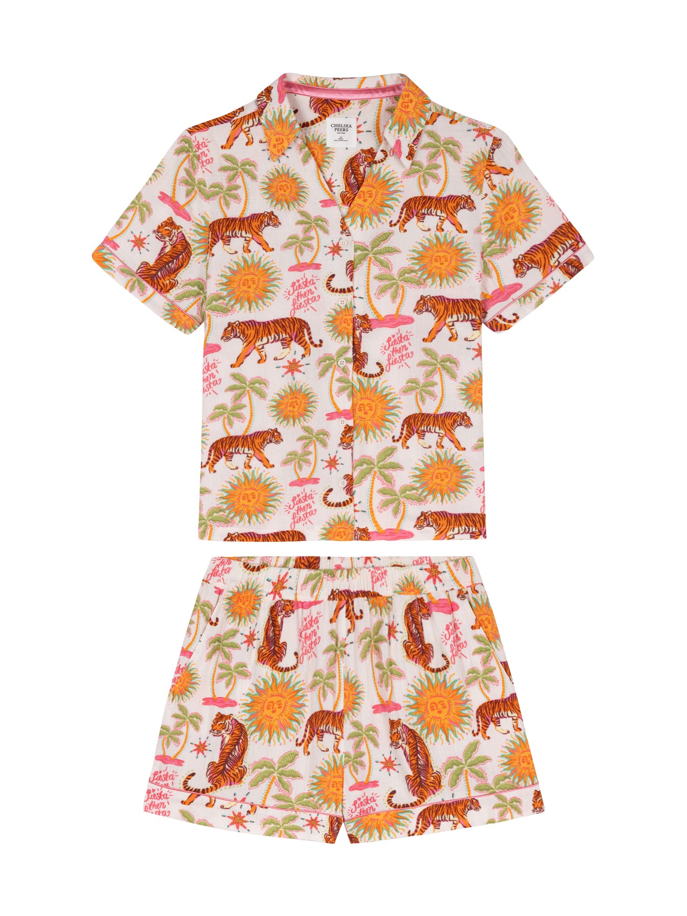Fiesta Siesta Cheesecloth Short Pyjama Set