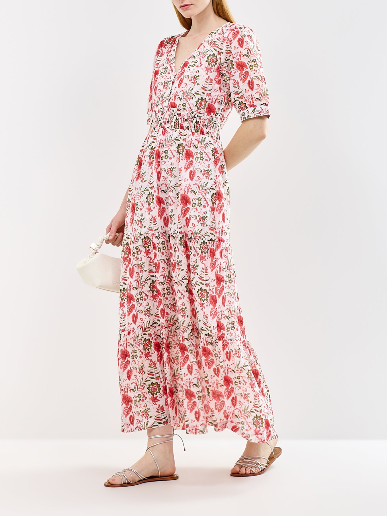 Billie Floral Midi Dress Multi